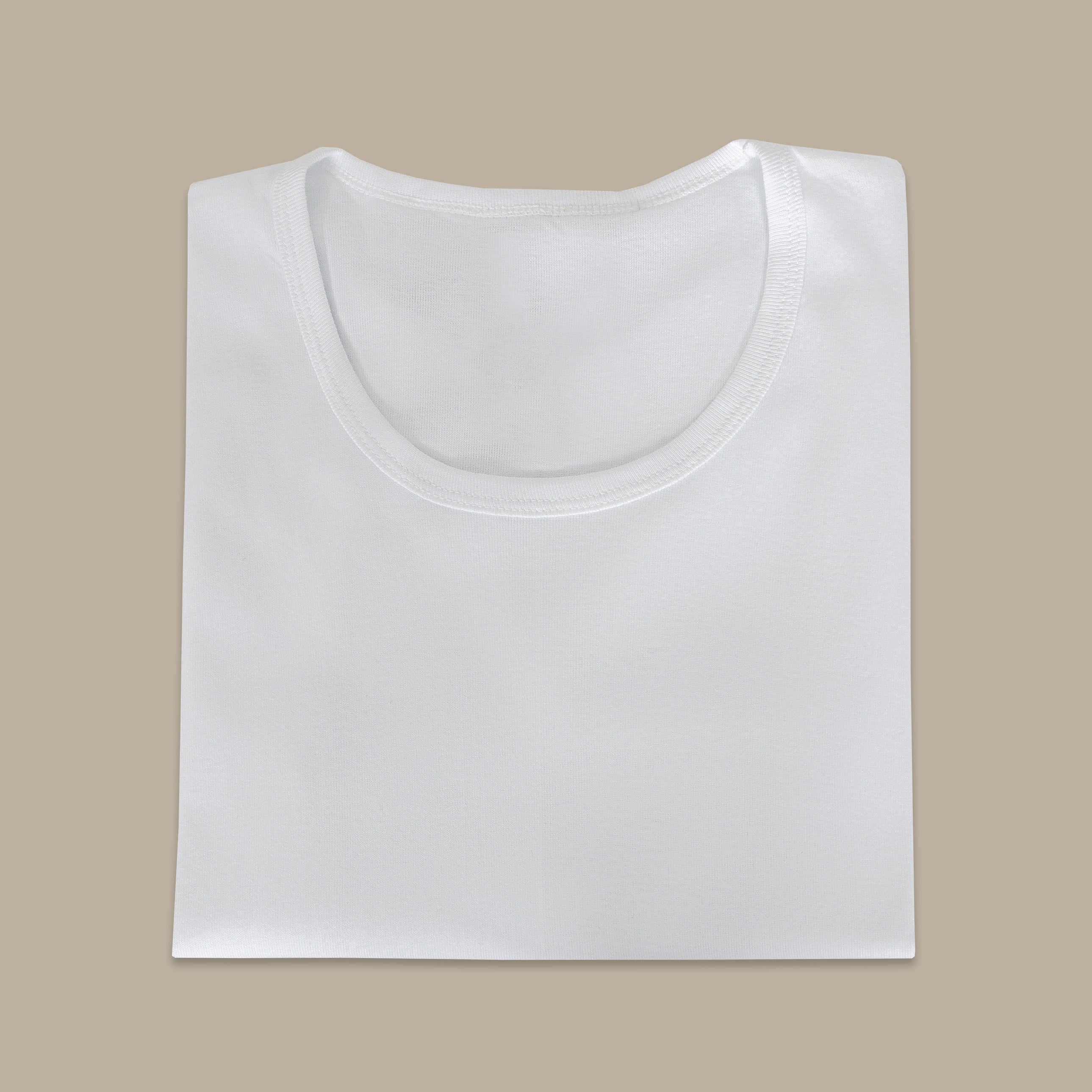 White R-Neck Underwear Tee