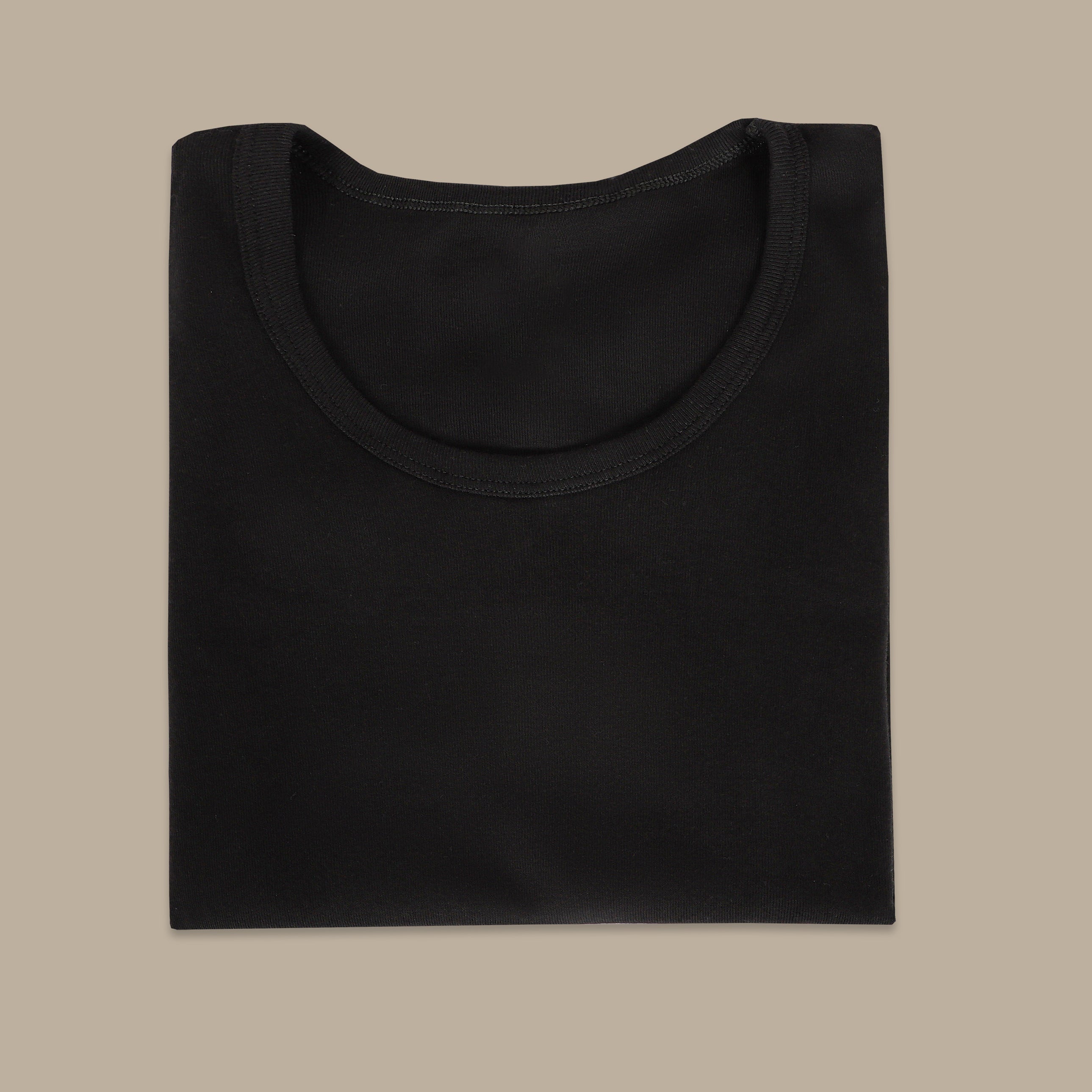 Black R-Neck Underwear Tee