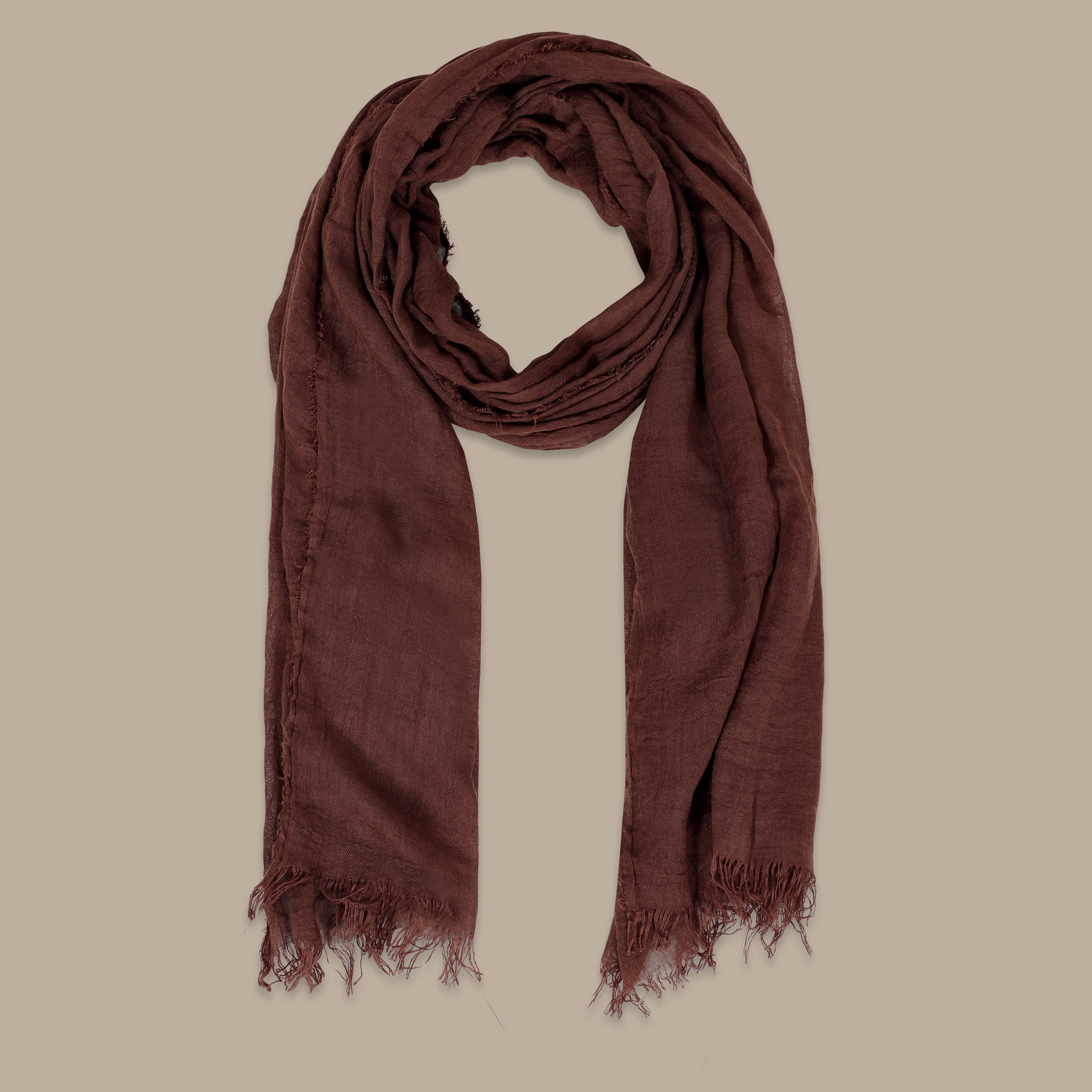 Plain Brown Scarf