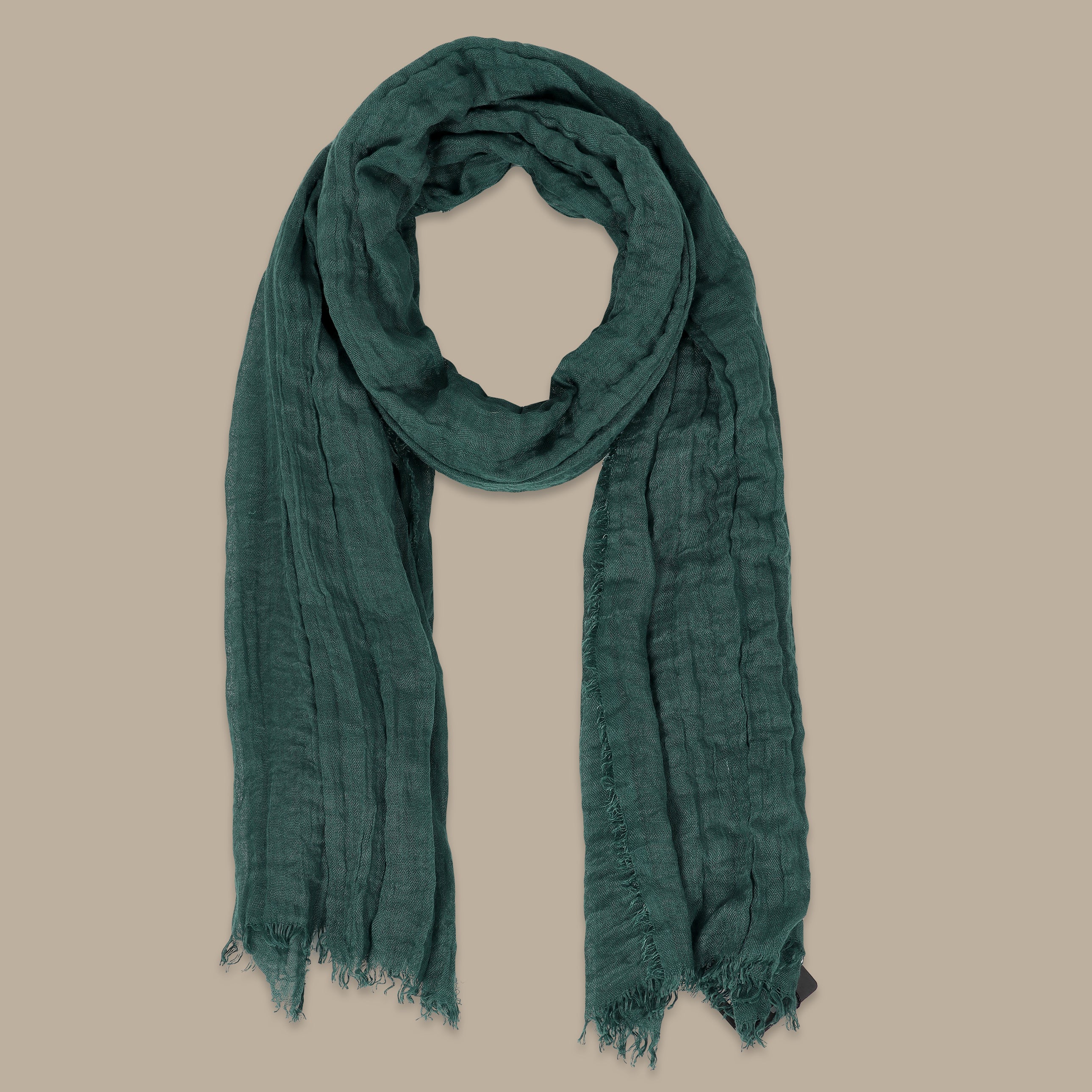 Plain Dark Green Scarf