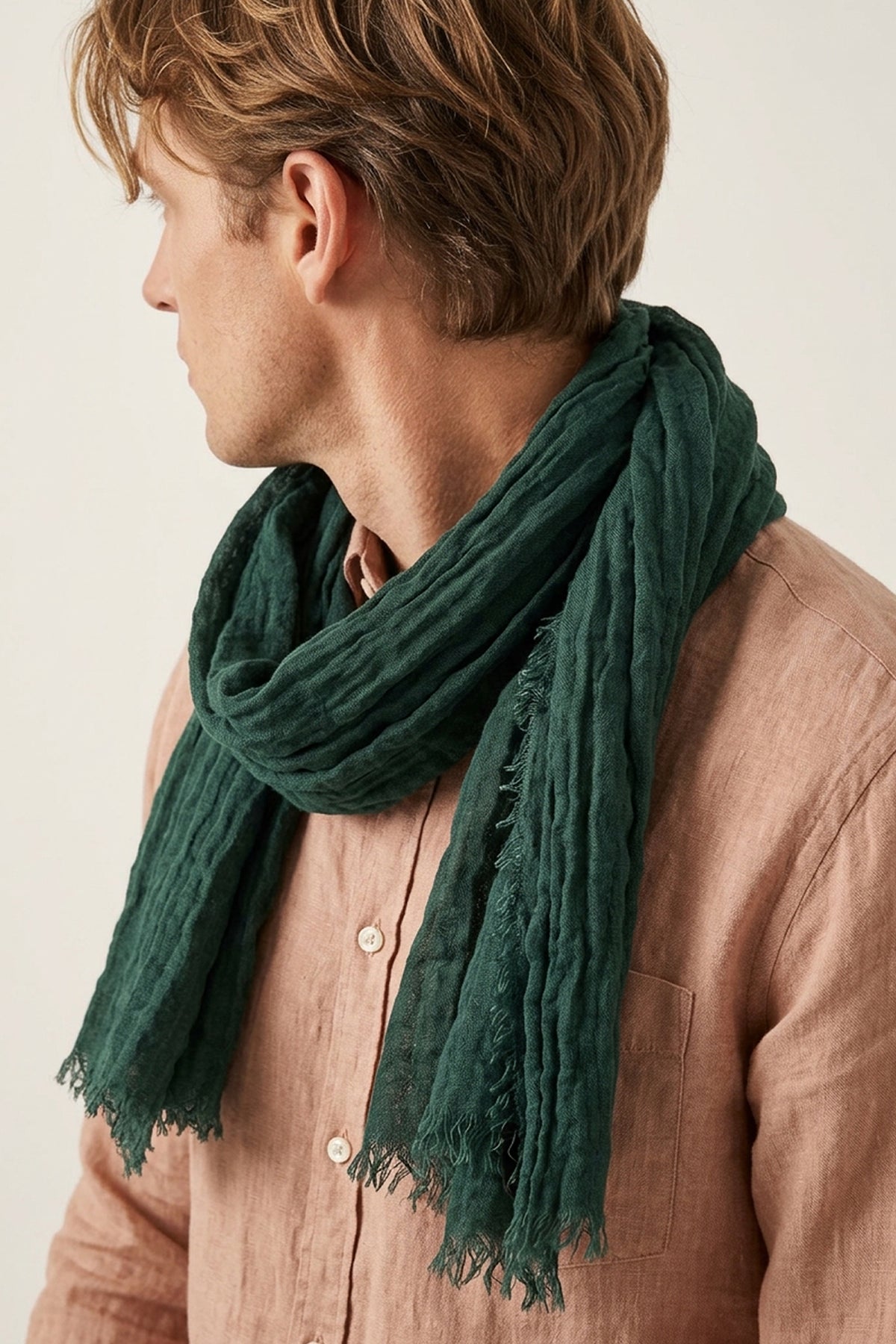 Plain Dark Green Scarf