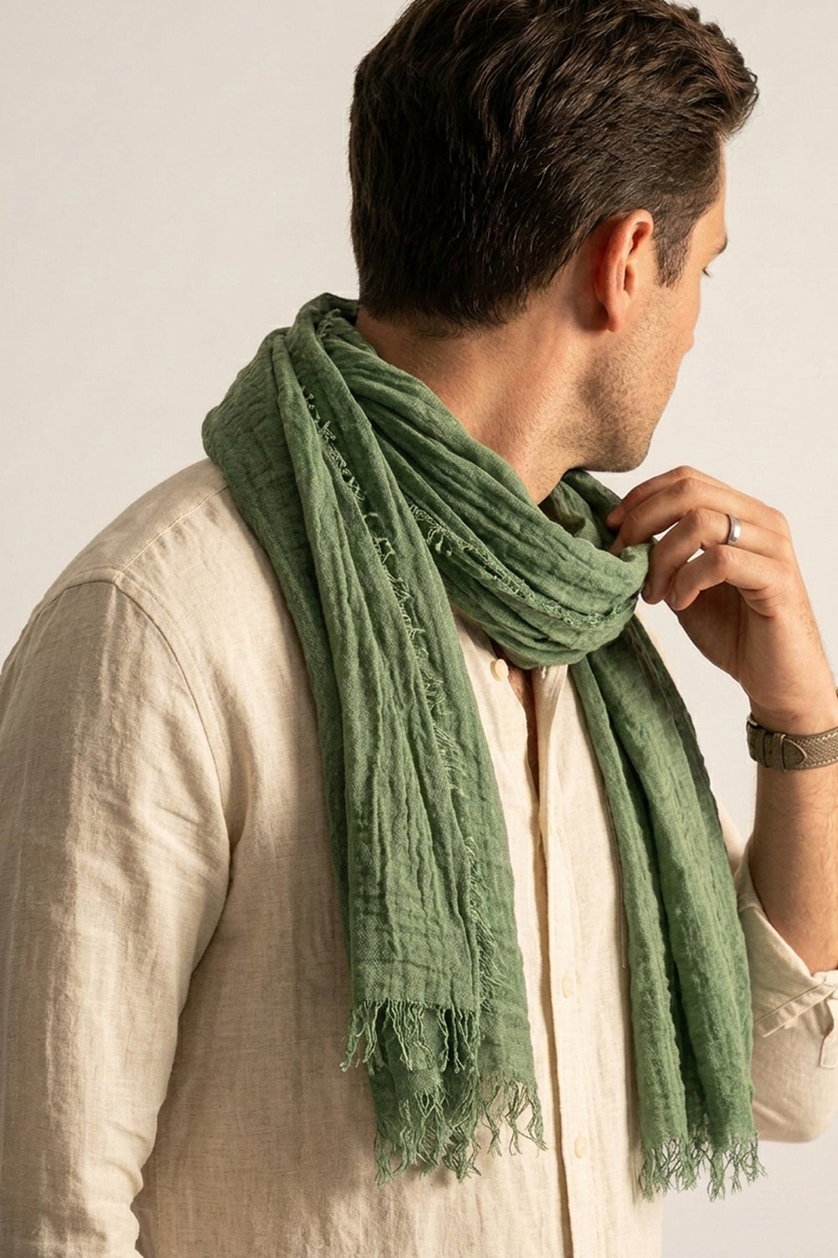 Scarf Plain Olive