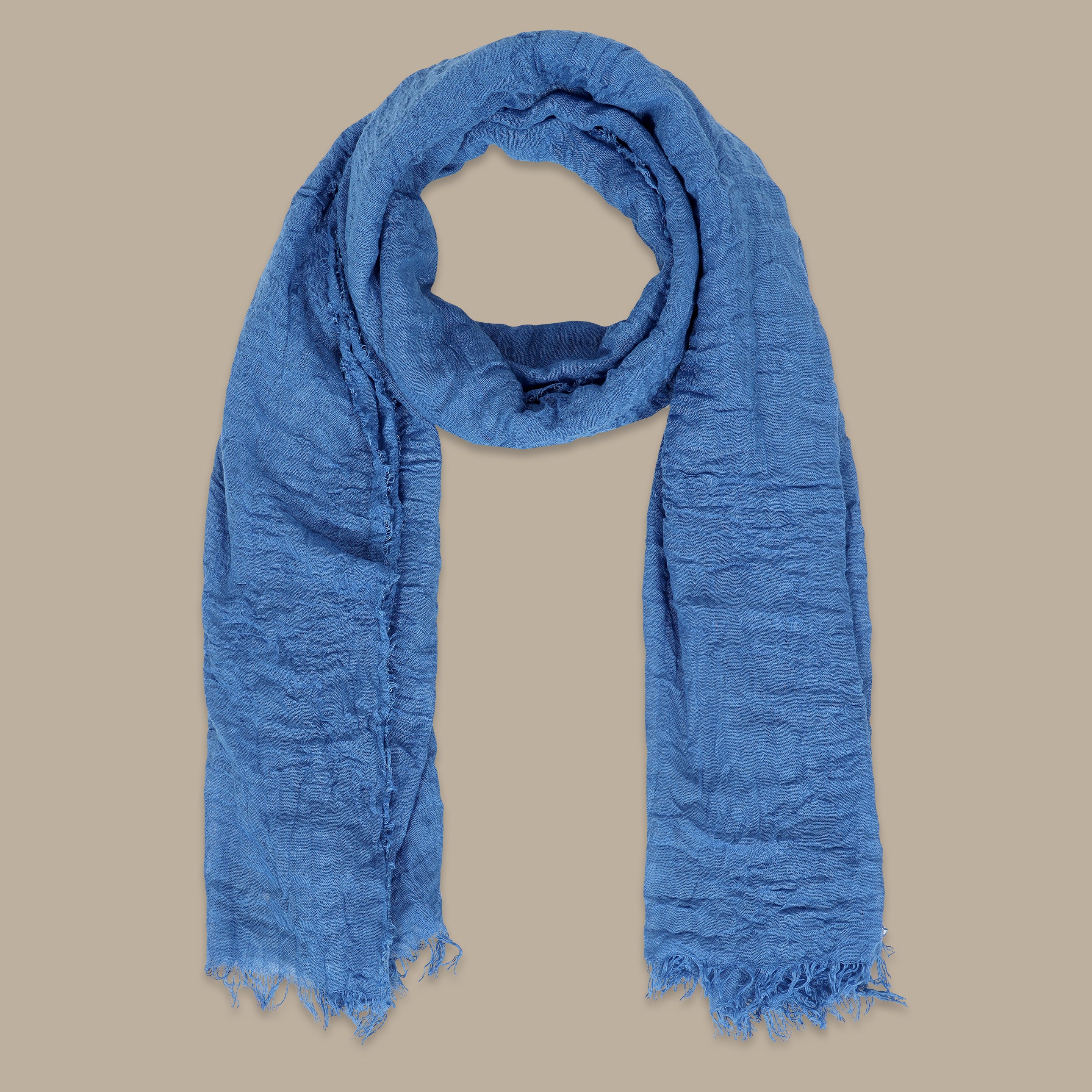 Plain Blue Scarf