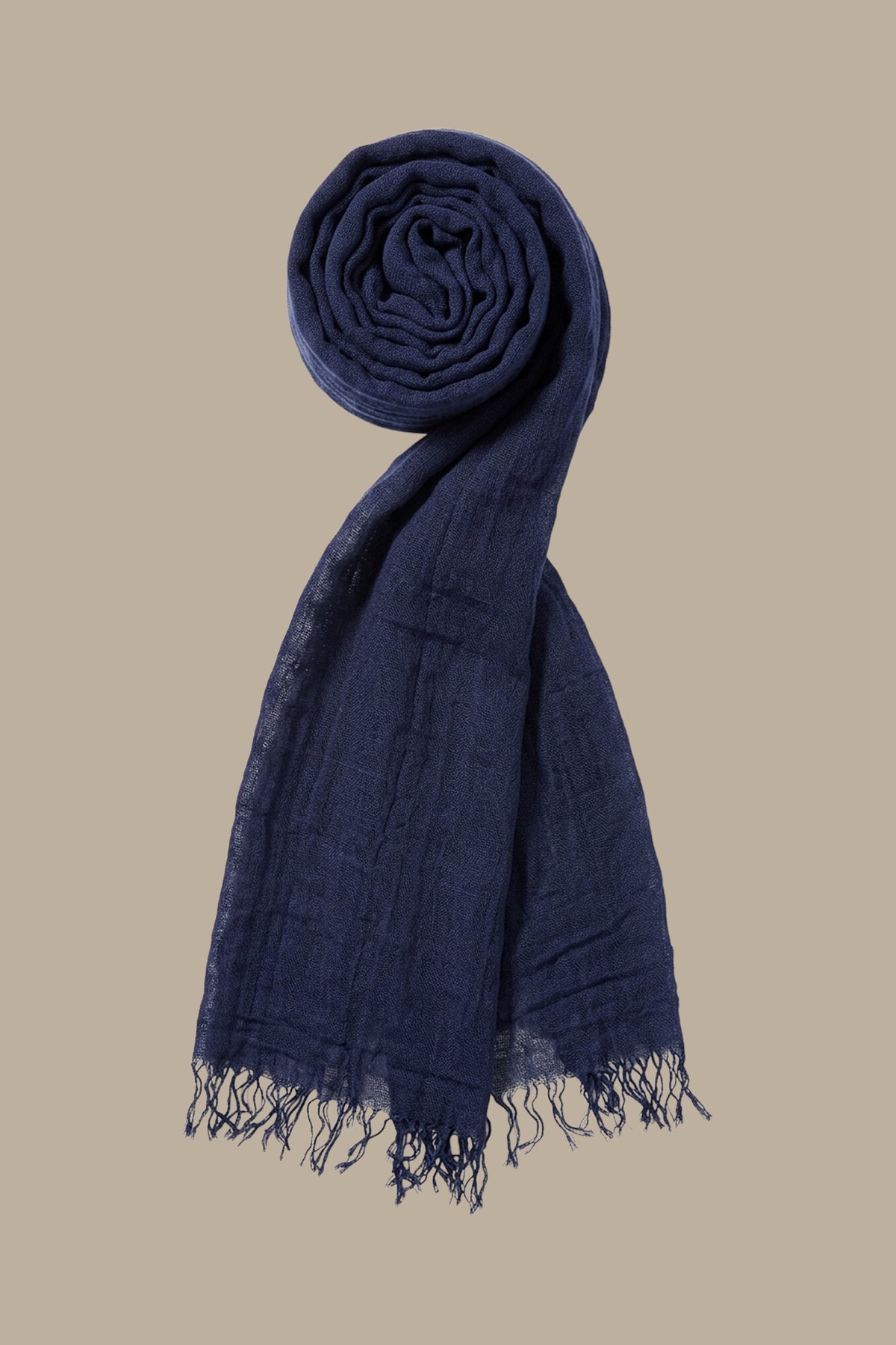 Plain Navy Scarf