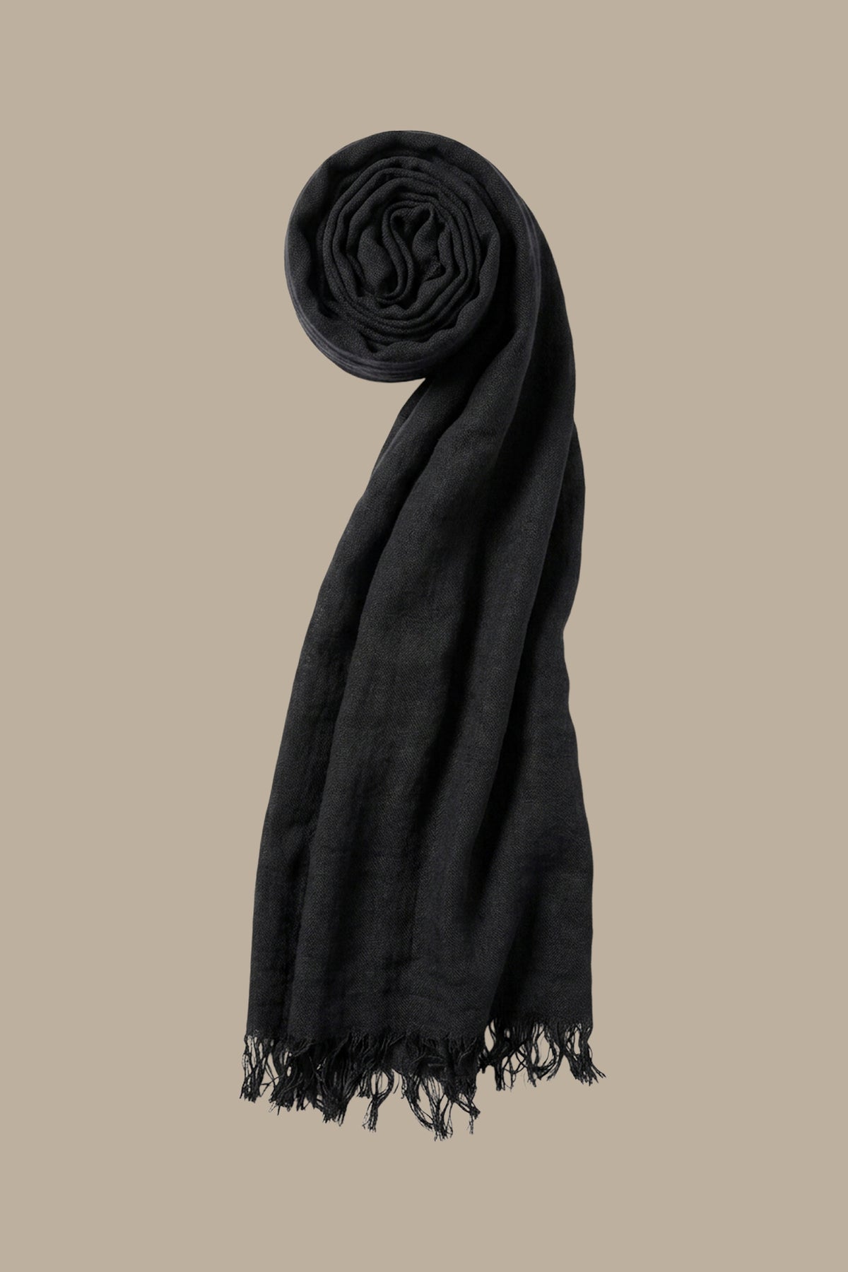 Plain Black Scarf
