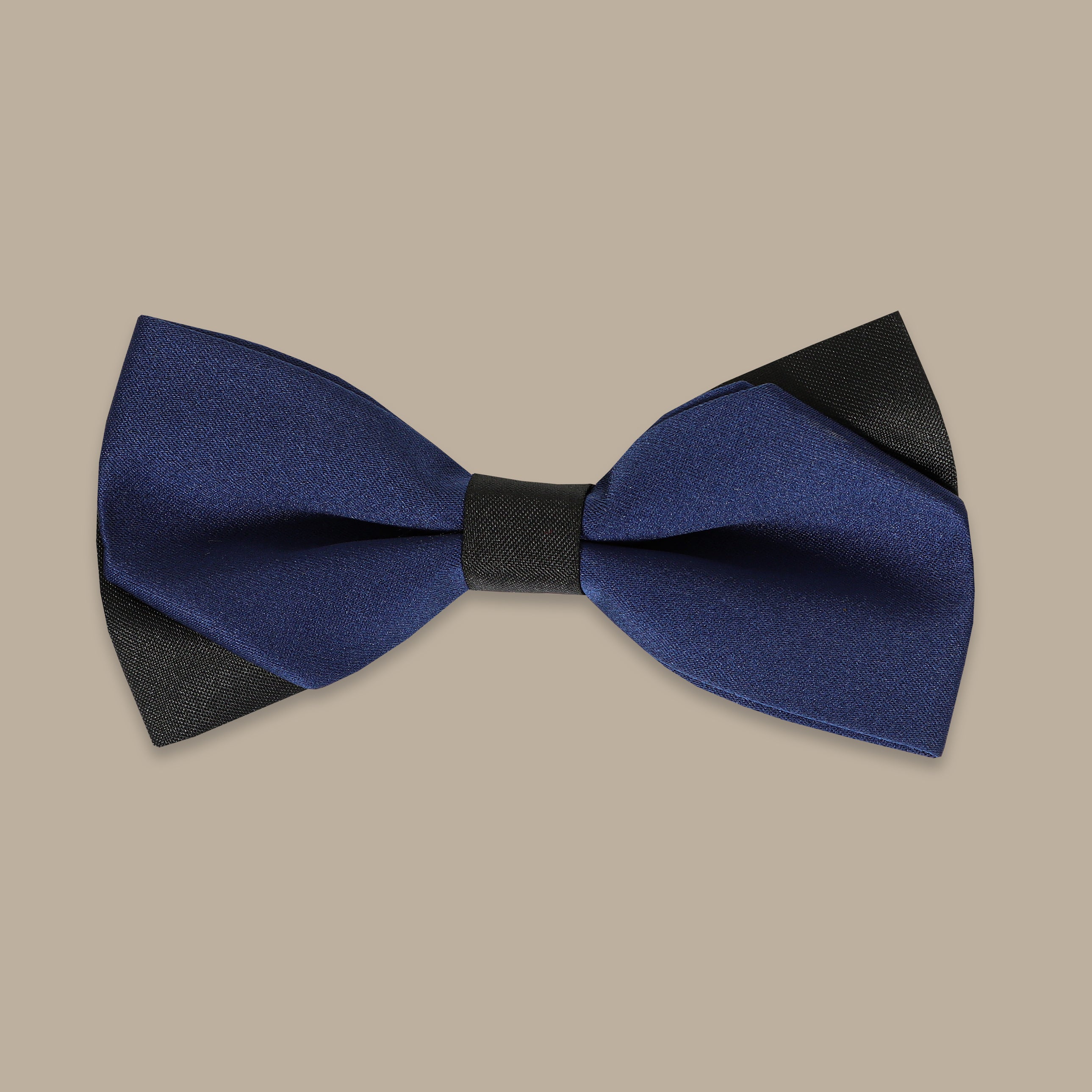 Double Black Navy Bowtie