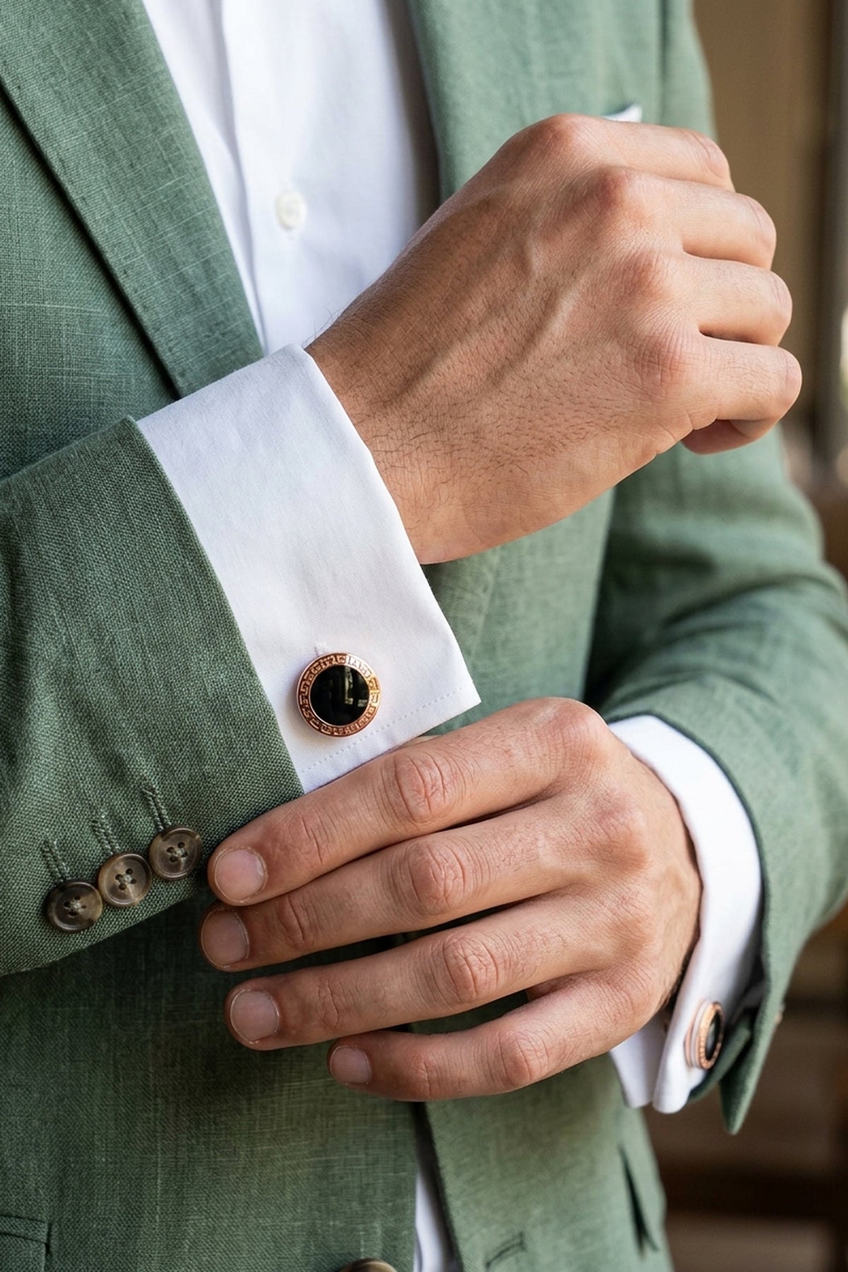 Versace Rose Gold Cufflinks