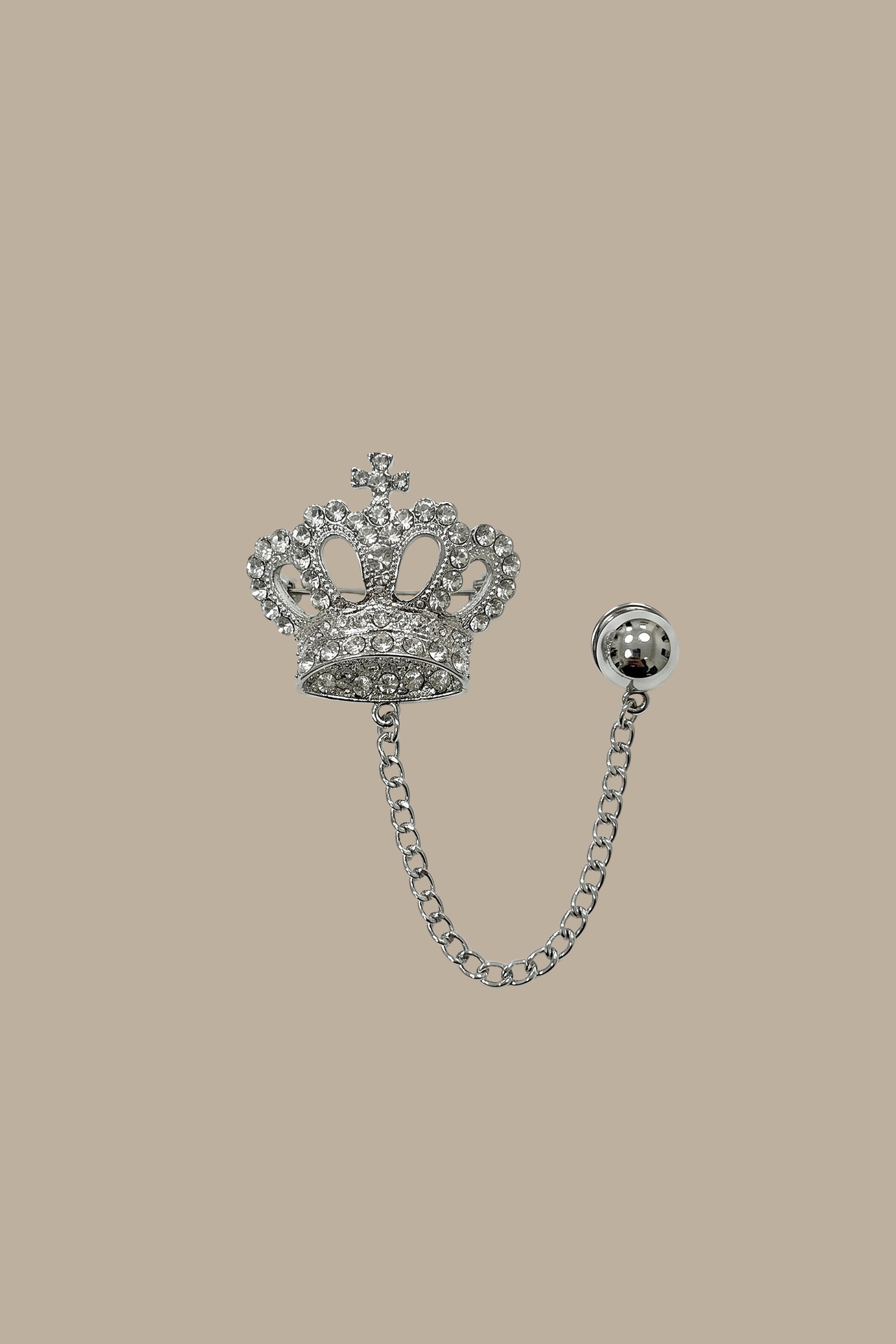 Pin Chain King Grown Strass