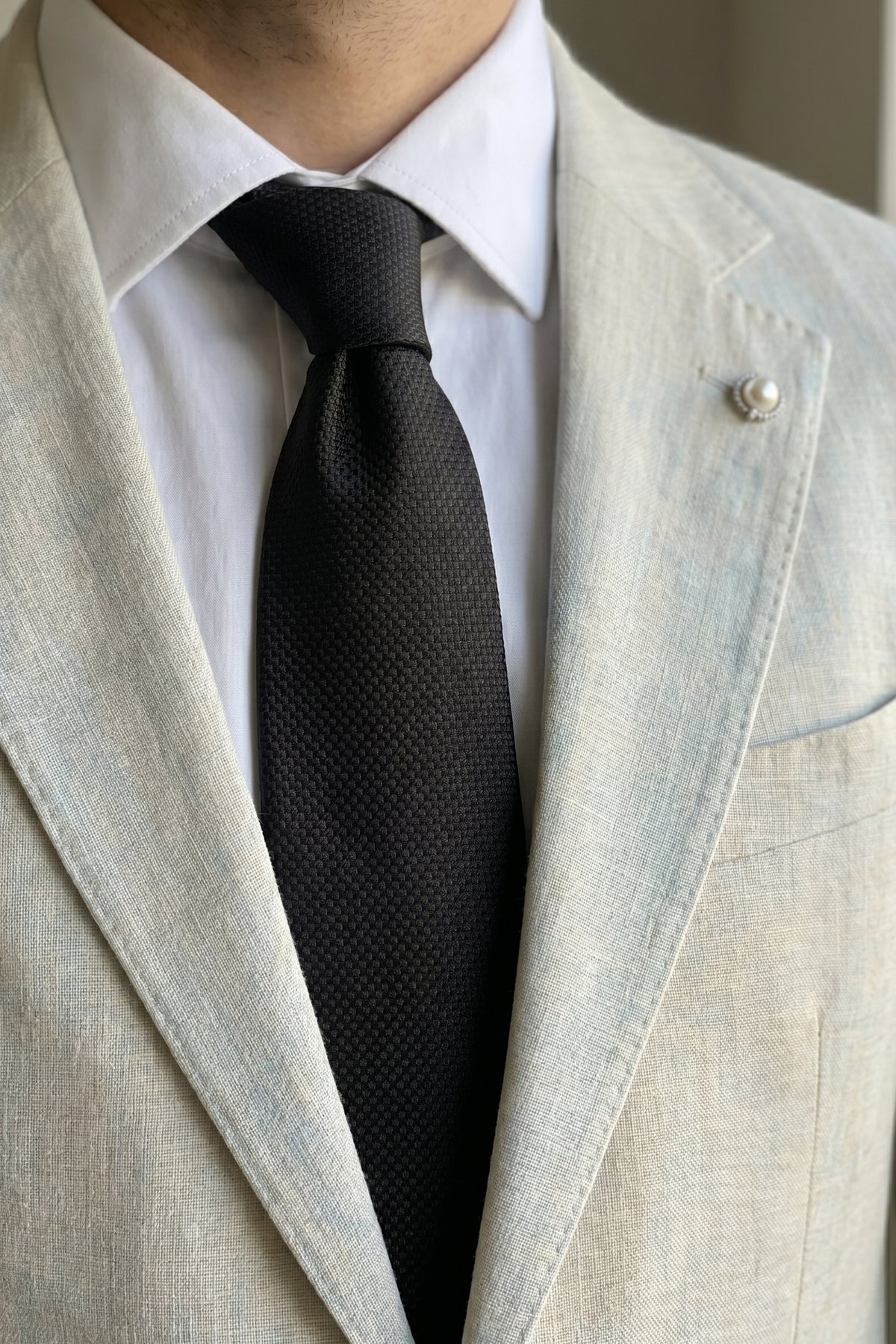 Tie Piquet Changeant