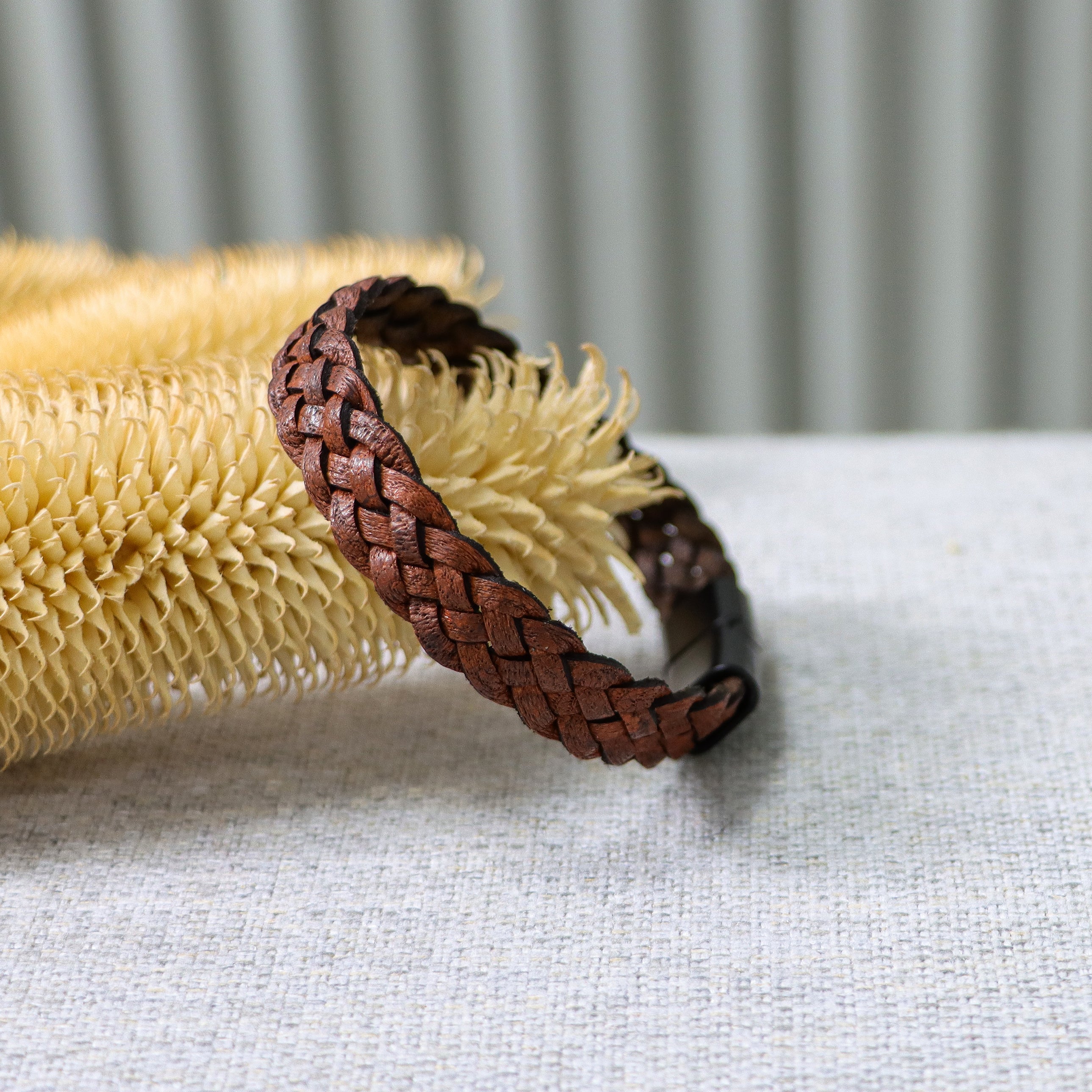 Leather Bracelet One Layer – Havane