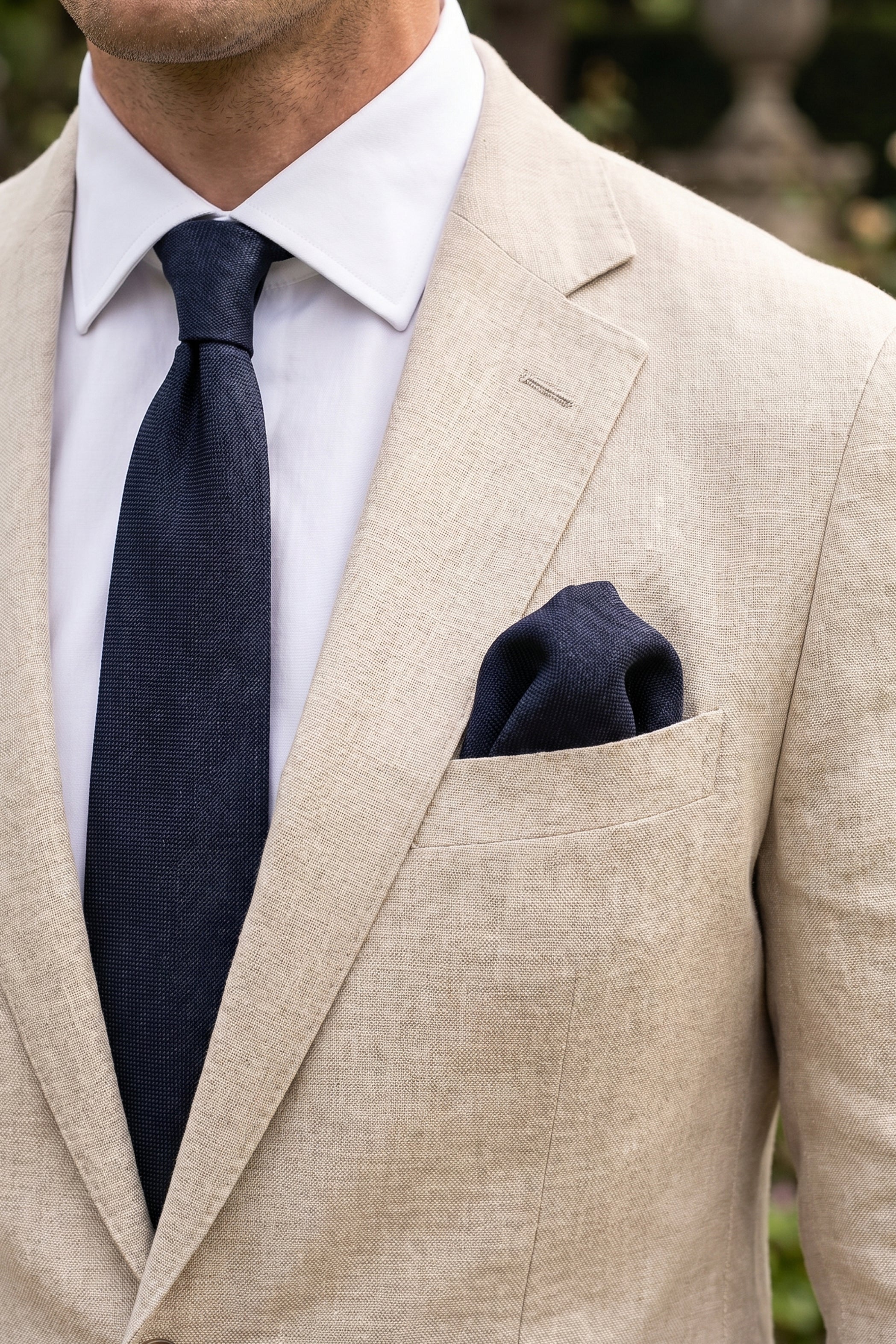 2pcs Piquet Slim Tie Black
