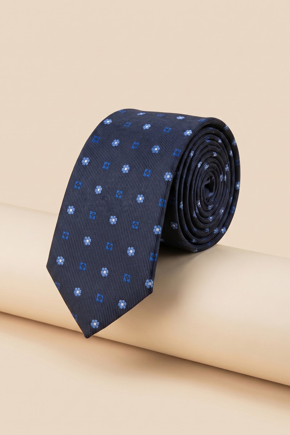 Printed Bloom: Navy Small Floral Tie