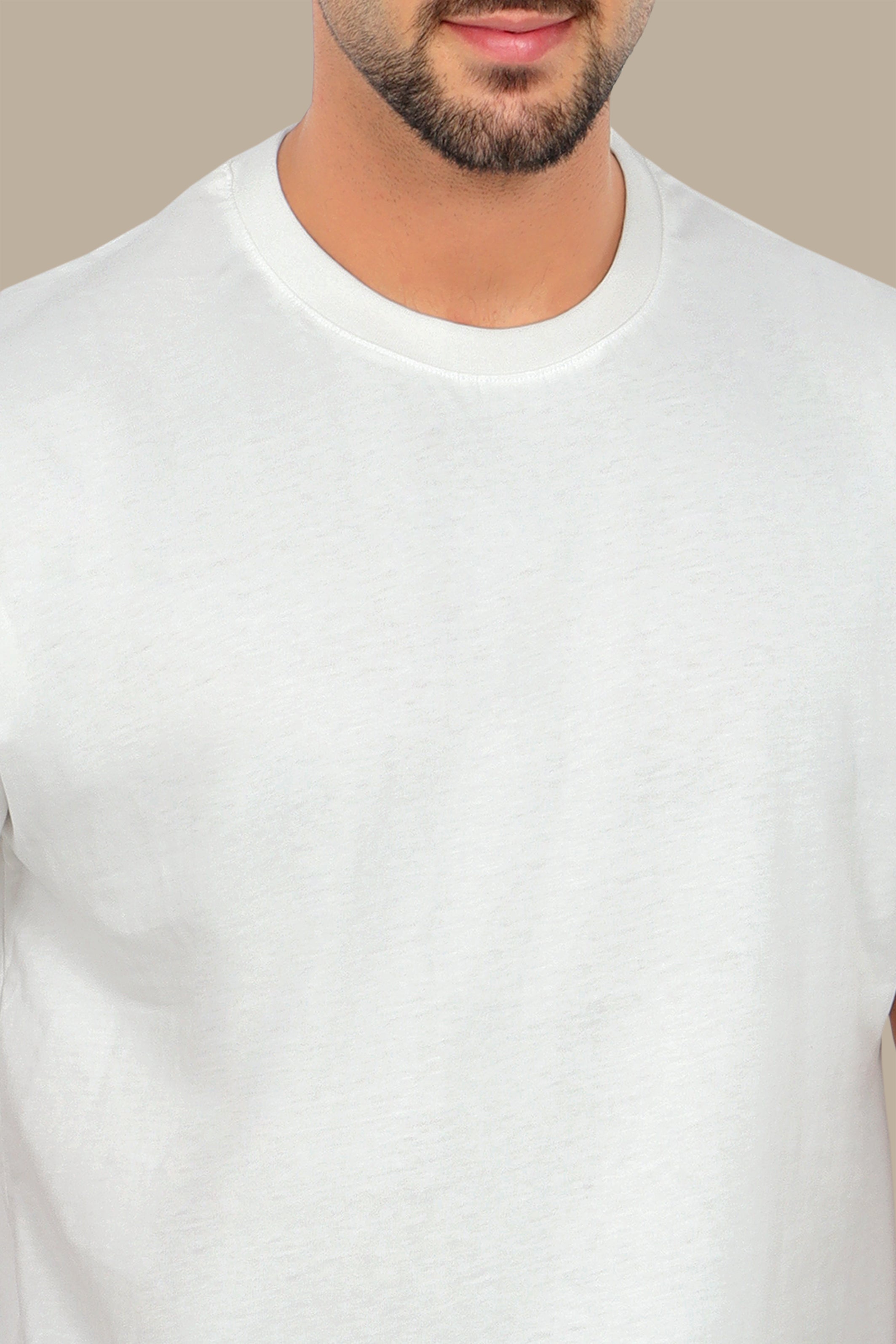 White Oversized Basic T-Shirt