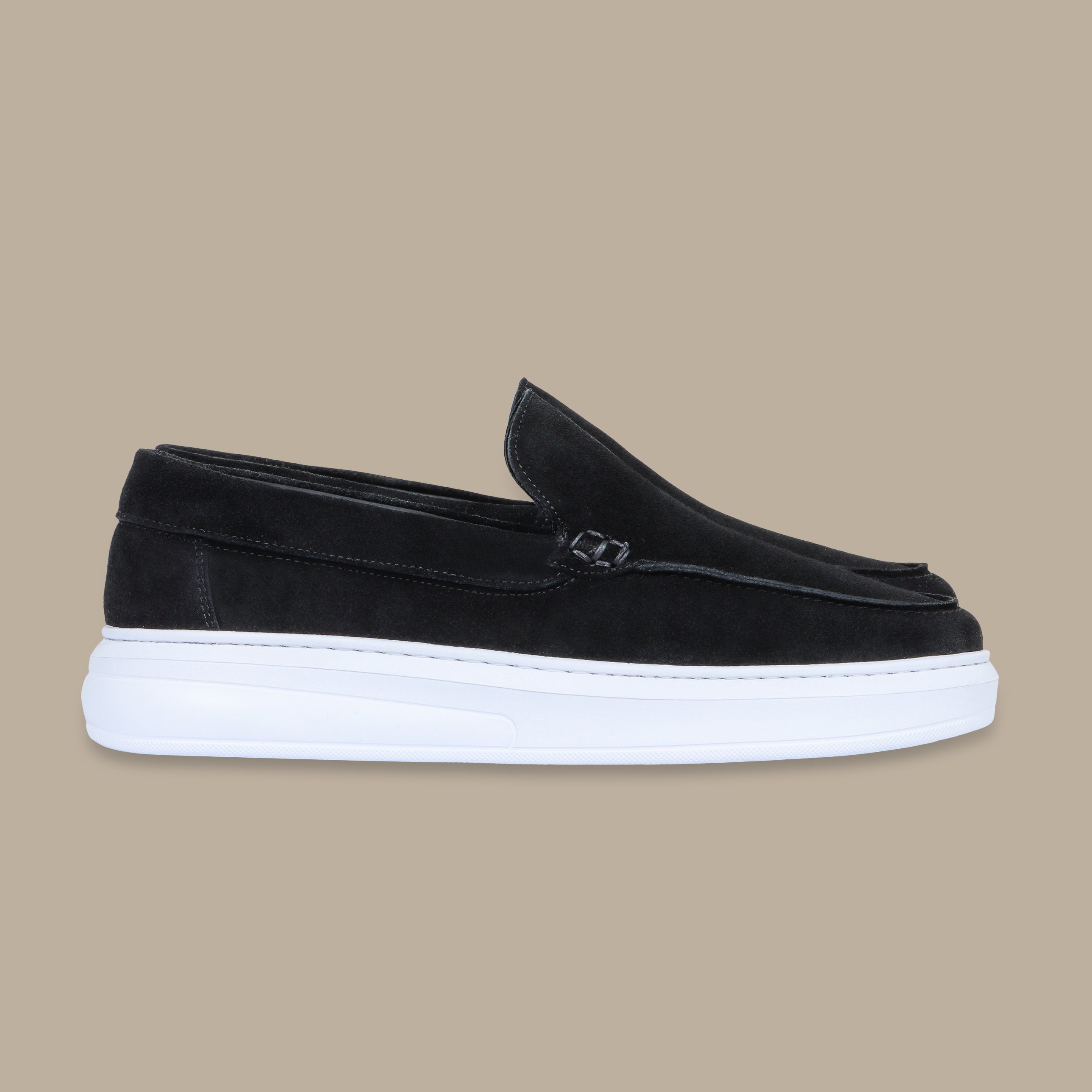 Black Suede Casual Loafers