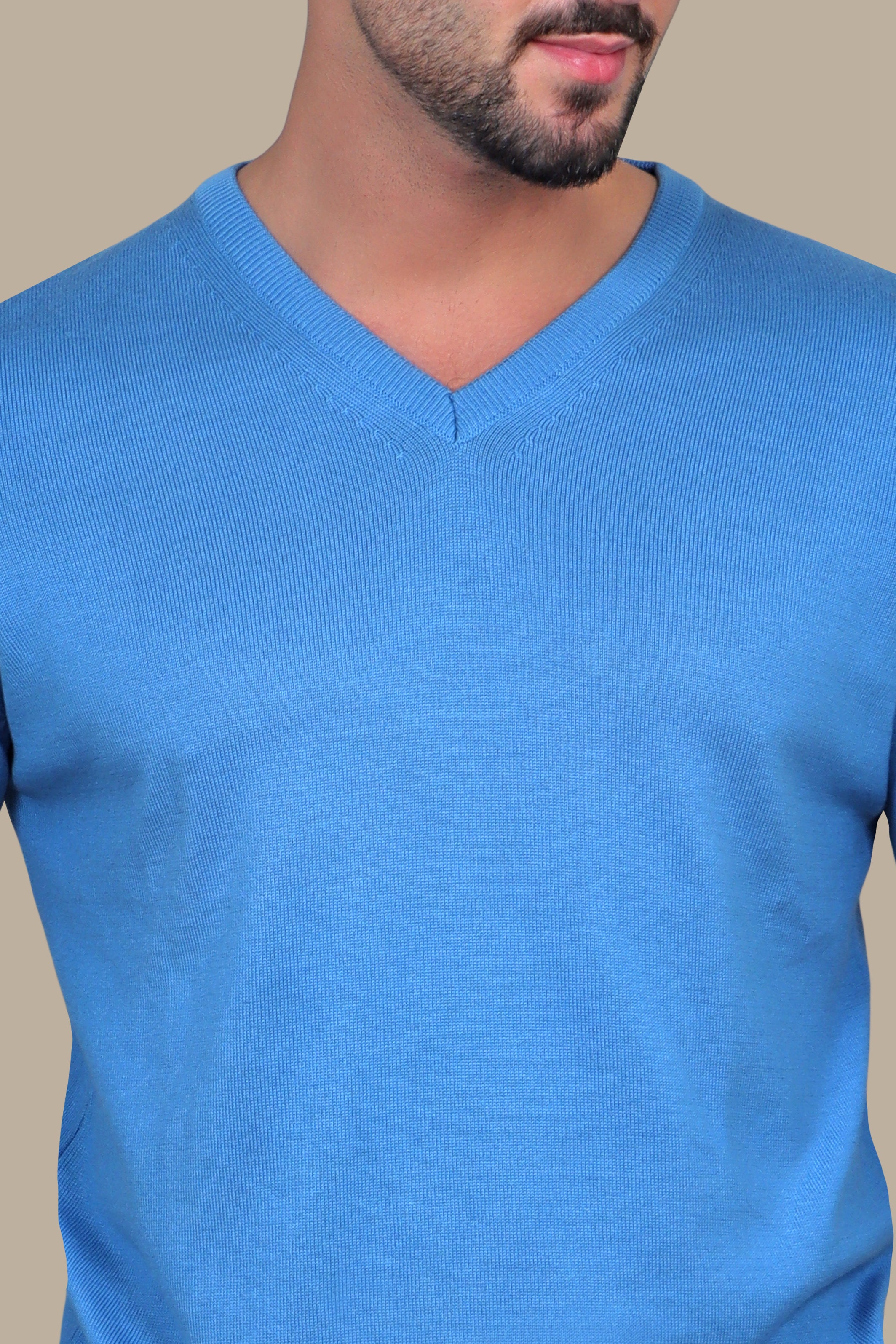 Classic Blue V-Neck Sweater