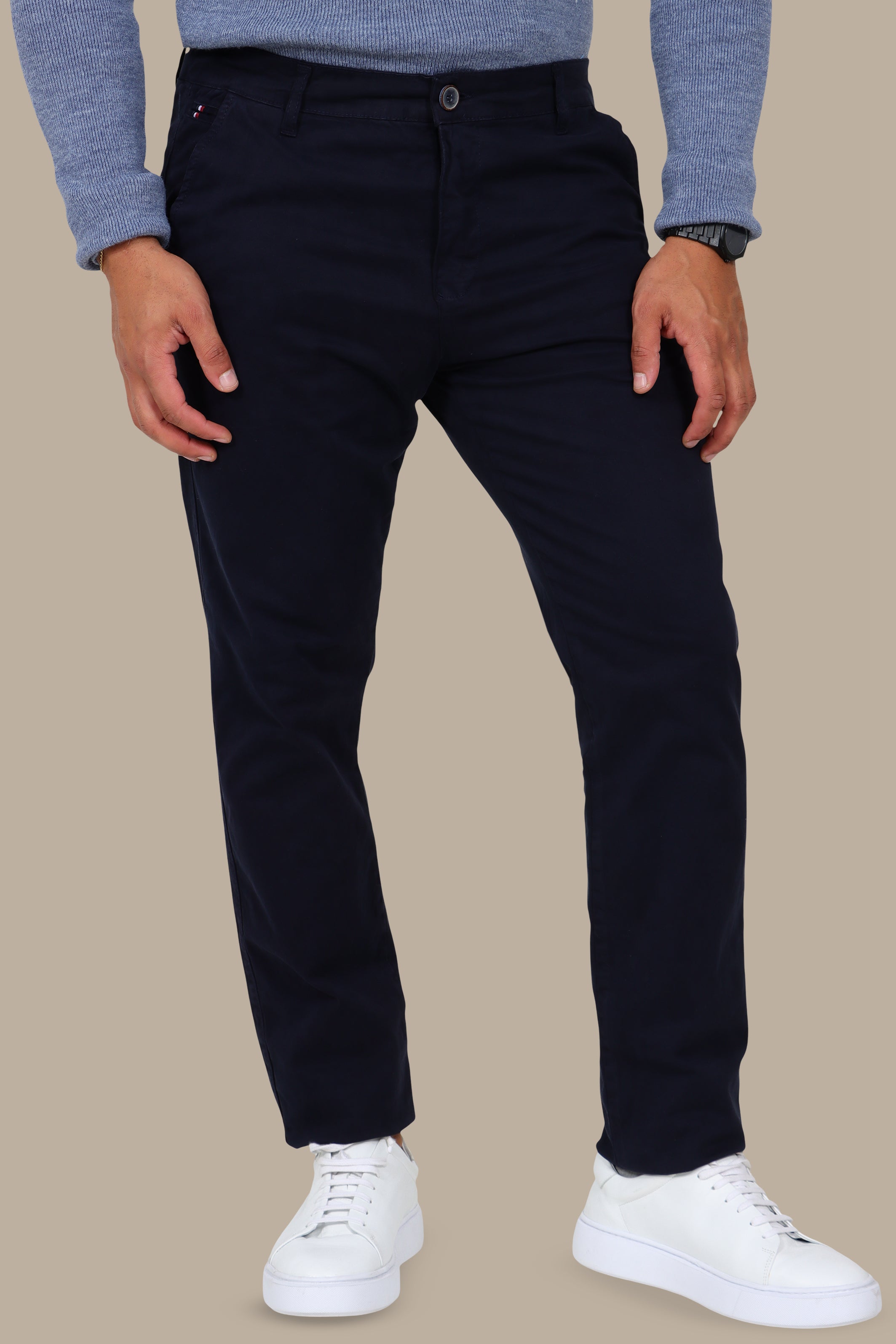 Navy Regular-Fit Chino (Big Size)