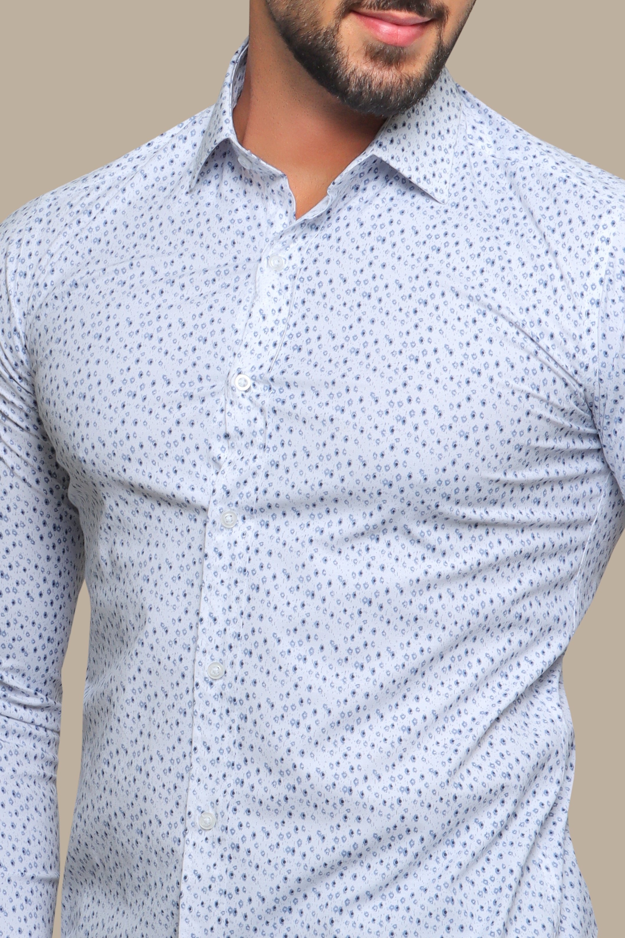 Navy Painted Shirt: Artistic Touch