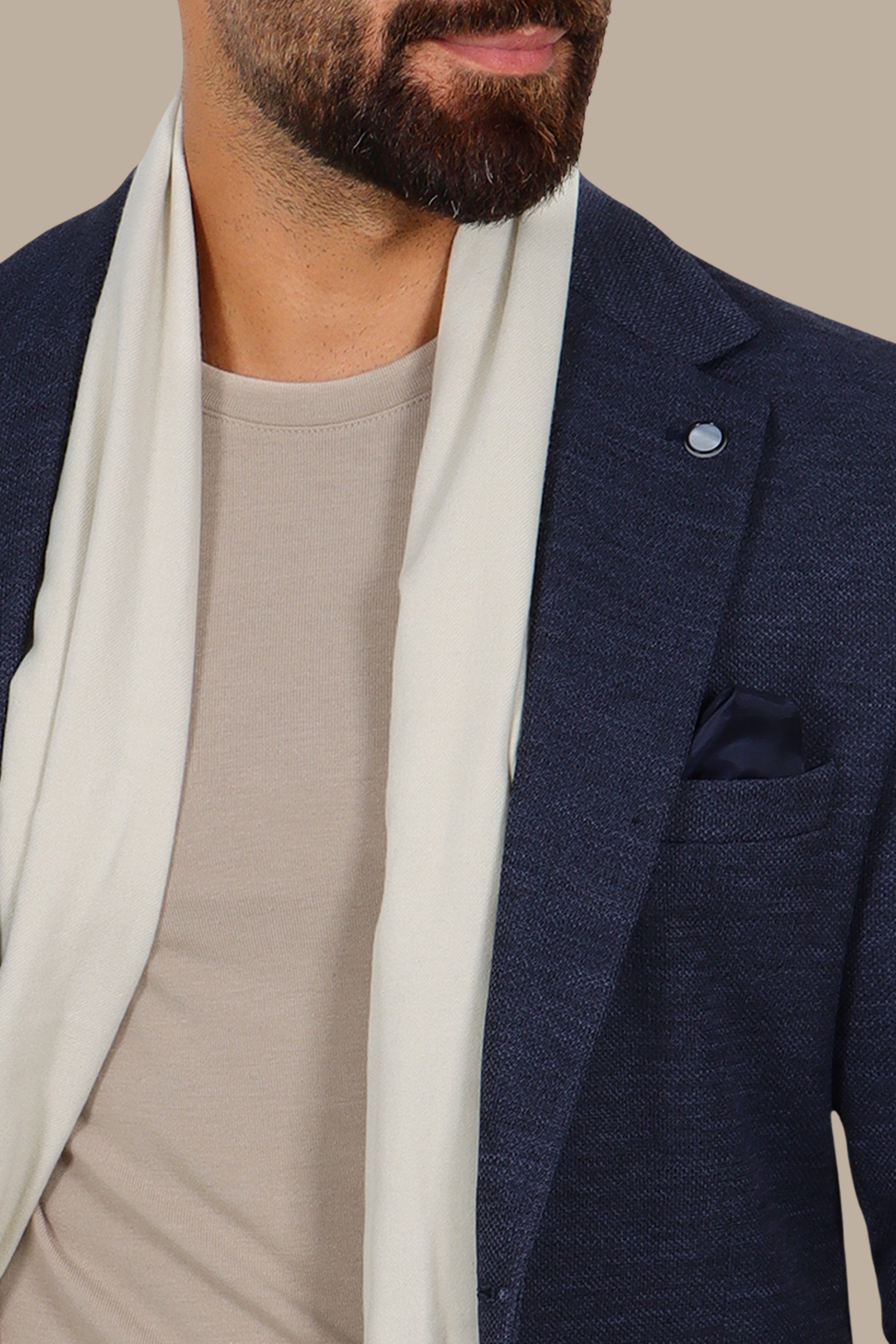 Navy Notch Lapel Blazer
