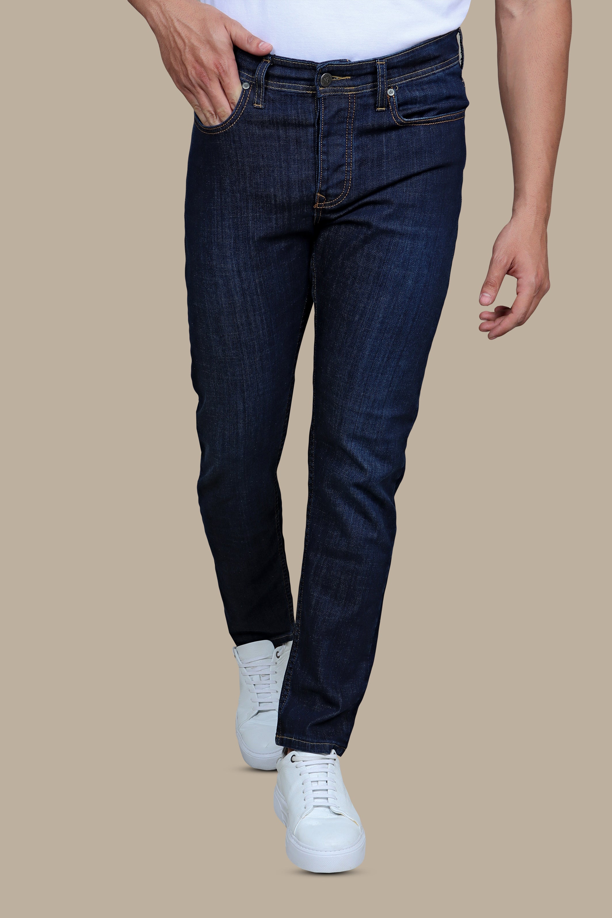 Essential Elegance: Dark Navy Slim Fit Jeans