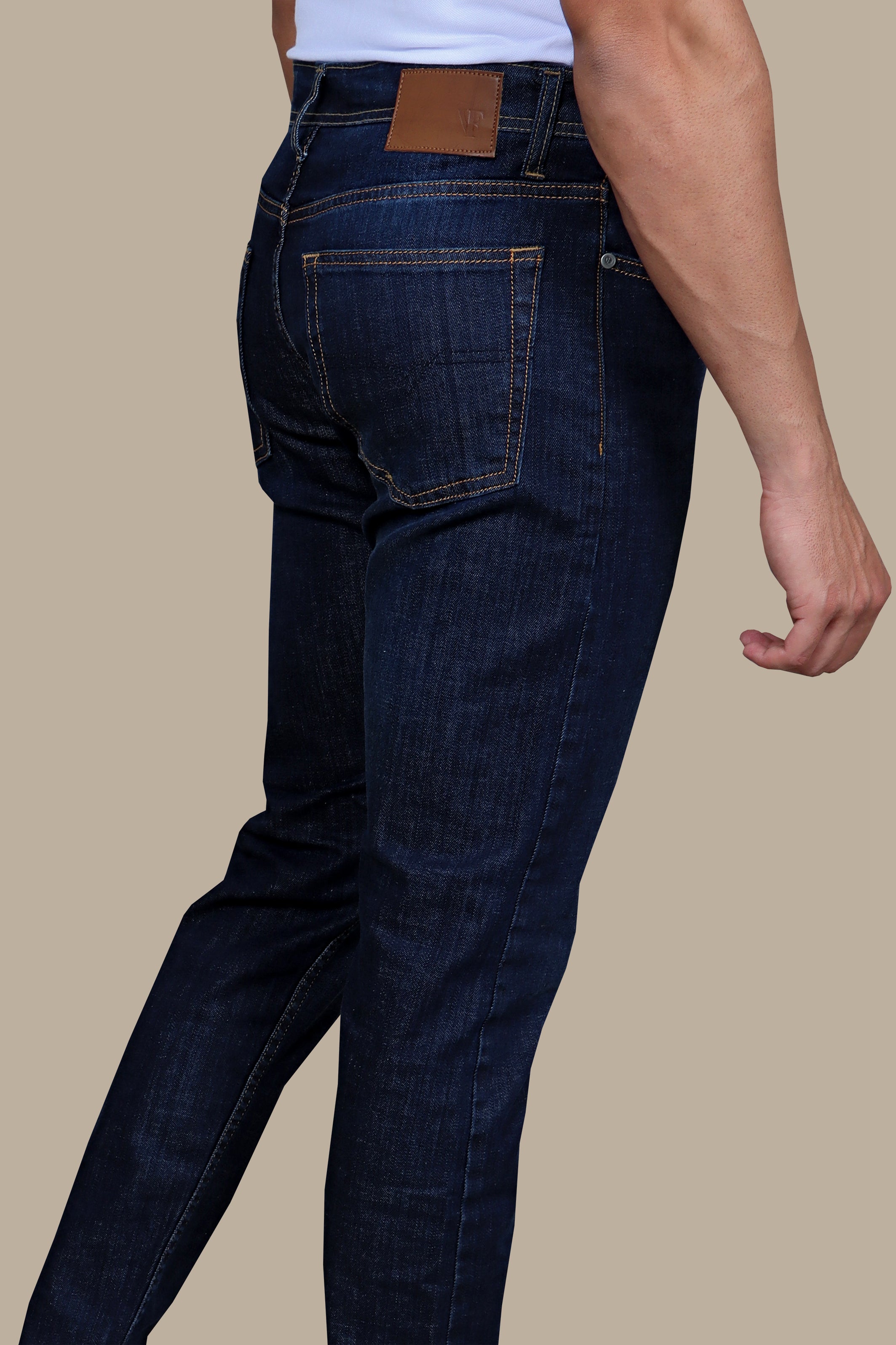 Essential Elegance: Dark Navy Slim Fit Jeans