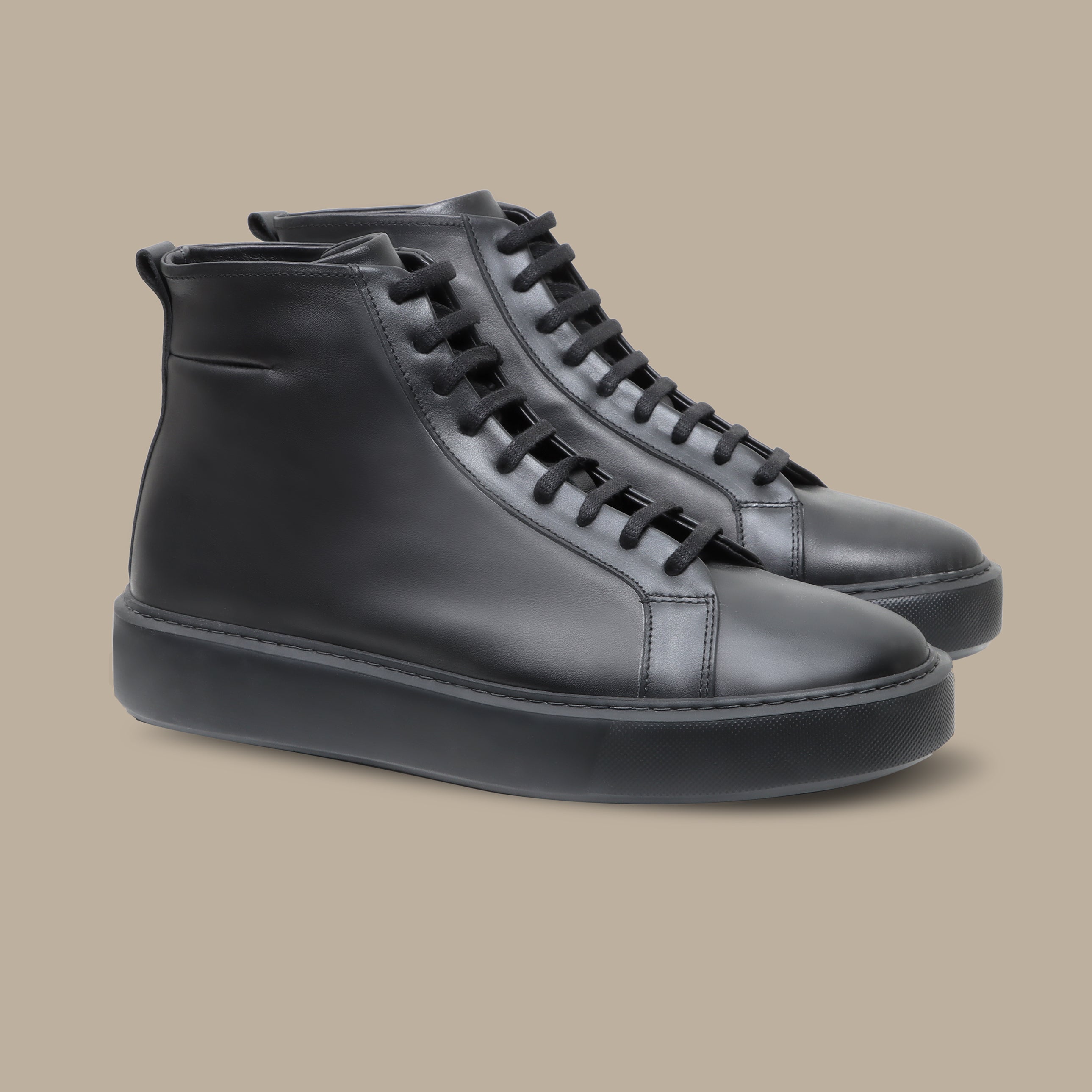 Black Half Boot Sneakers: Basic & Bold