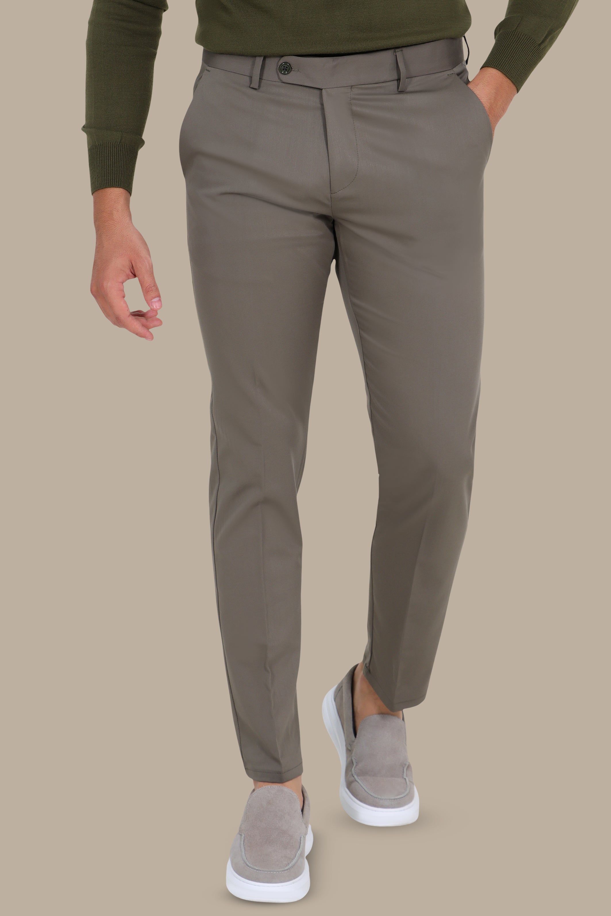 Classic Slim Fit Pant in Olive