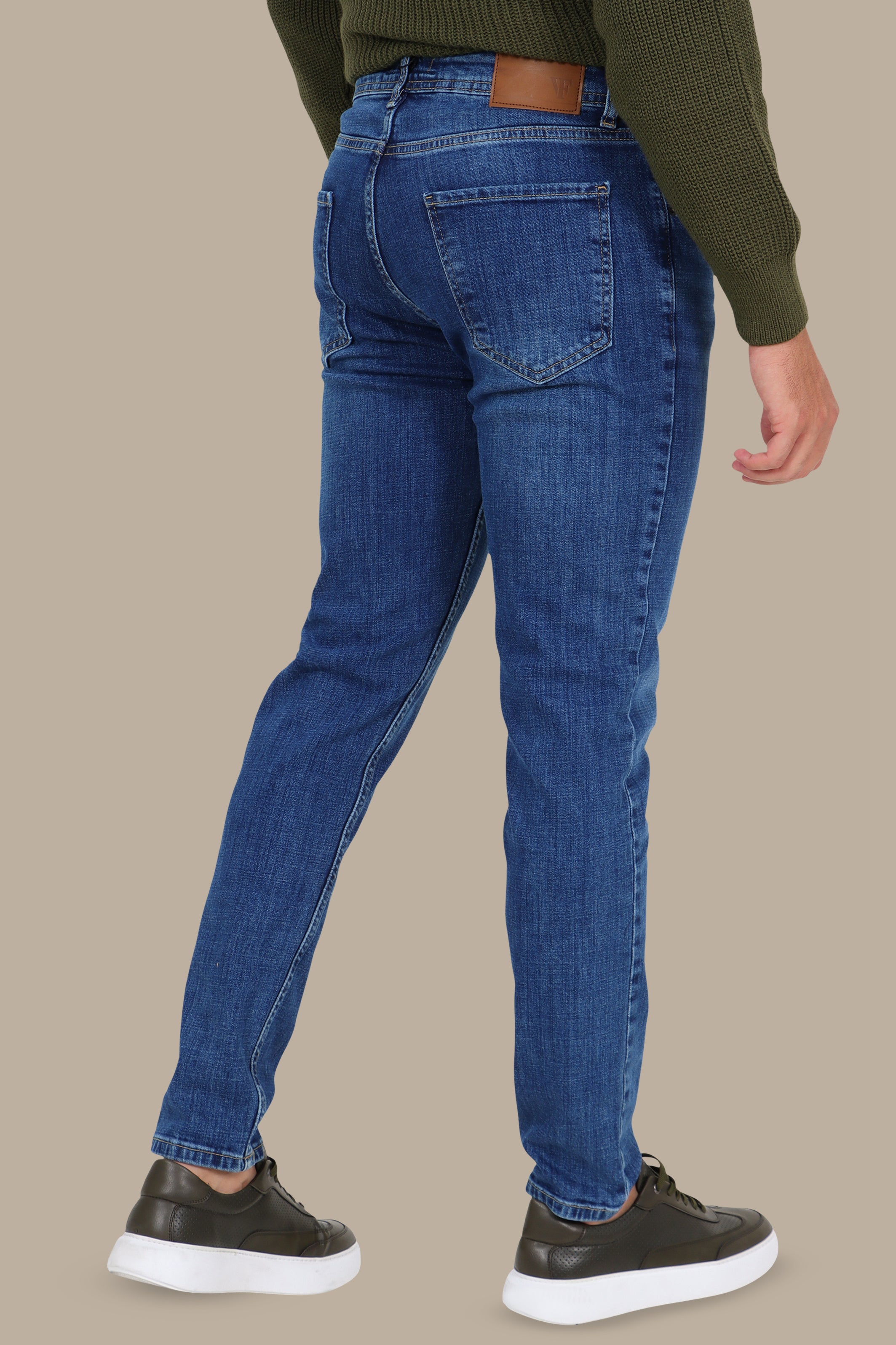 Tie-Dye Semi Regular Jeans in Blue