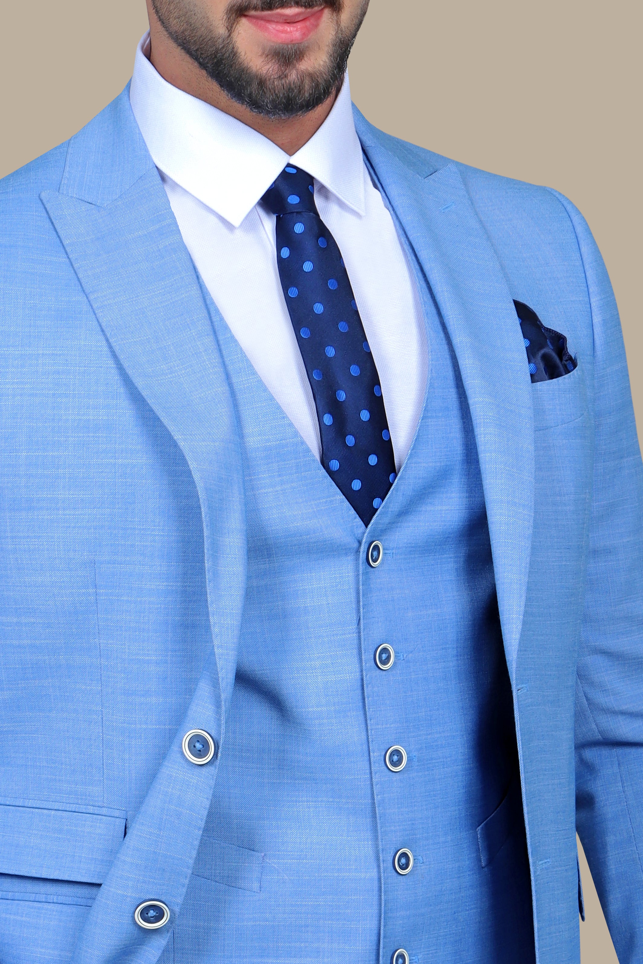 Blue Fila Fil Lycra 3-Piece Suit