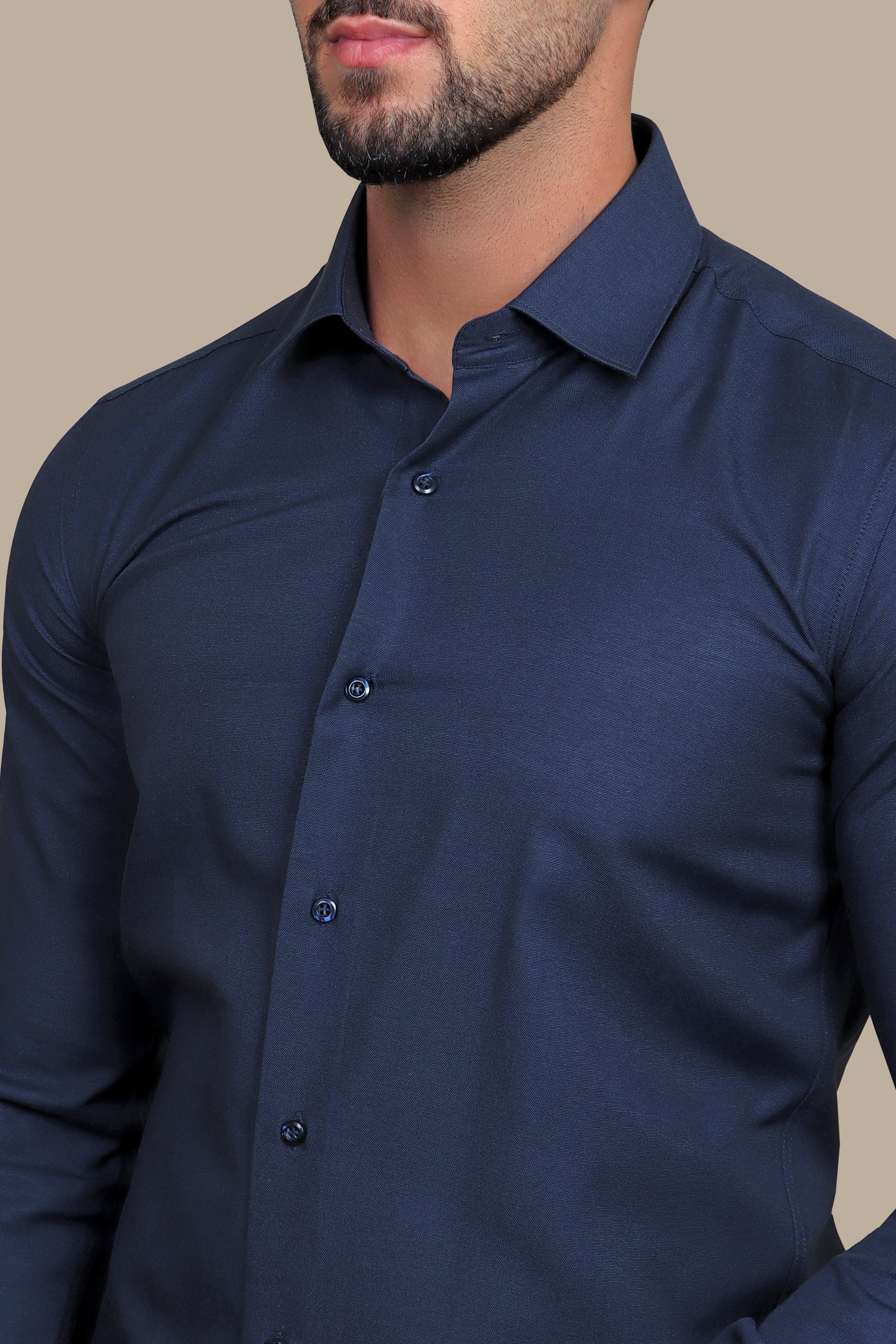 Shirt Chambray Slim Fit | Dark Navy