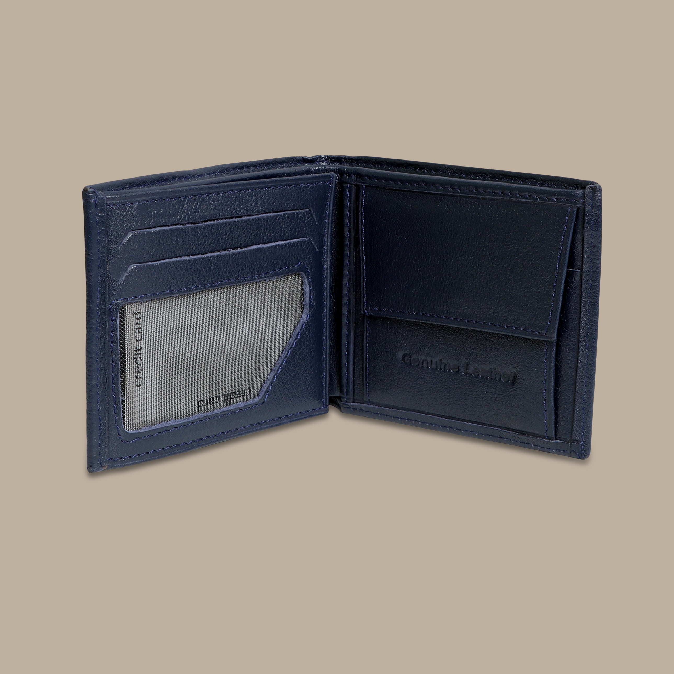 Navy Classic: Structured Wallet