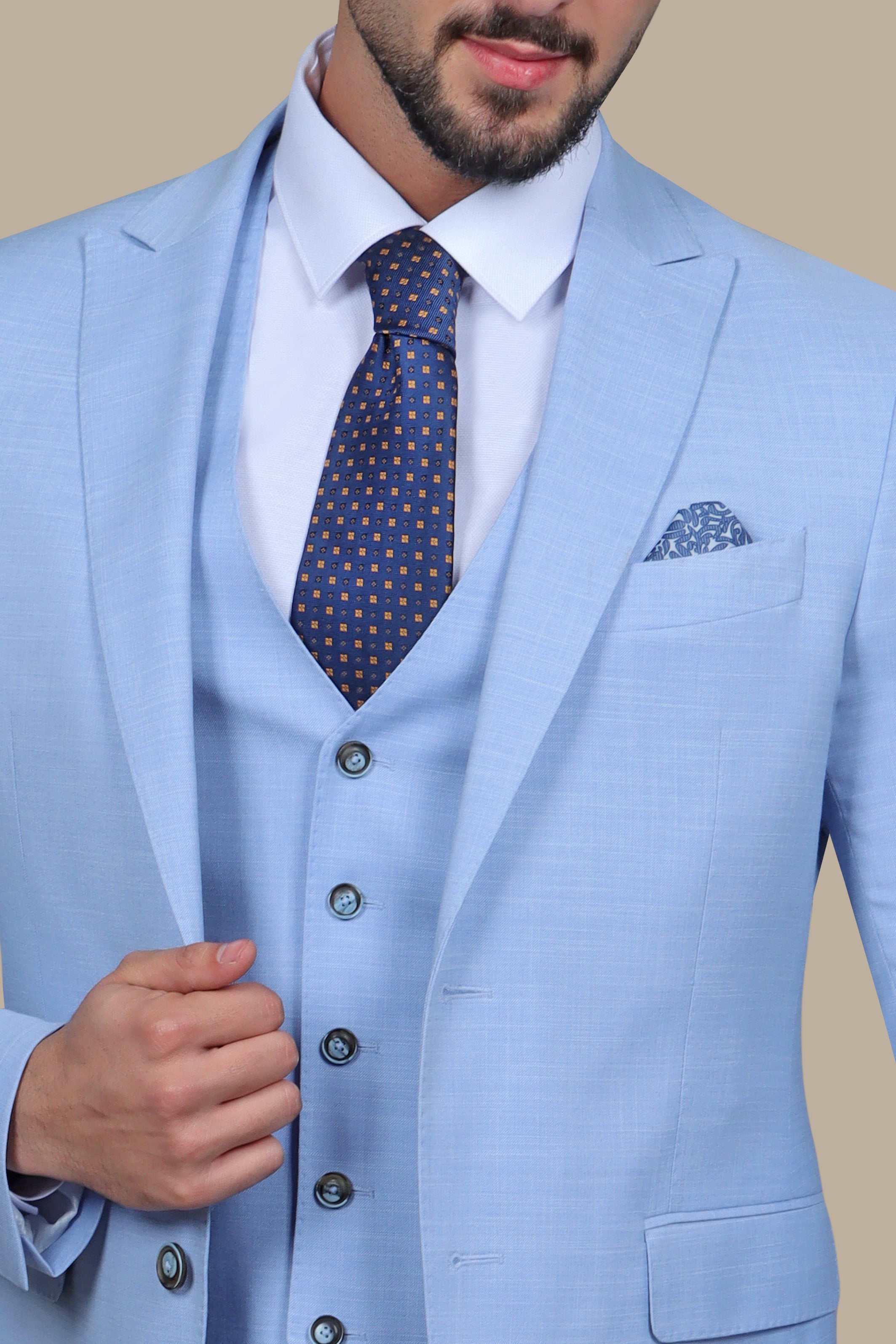 Stylish Comfort: Suit Fila Fil Lycra 3-Piece Set in Light Blue