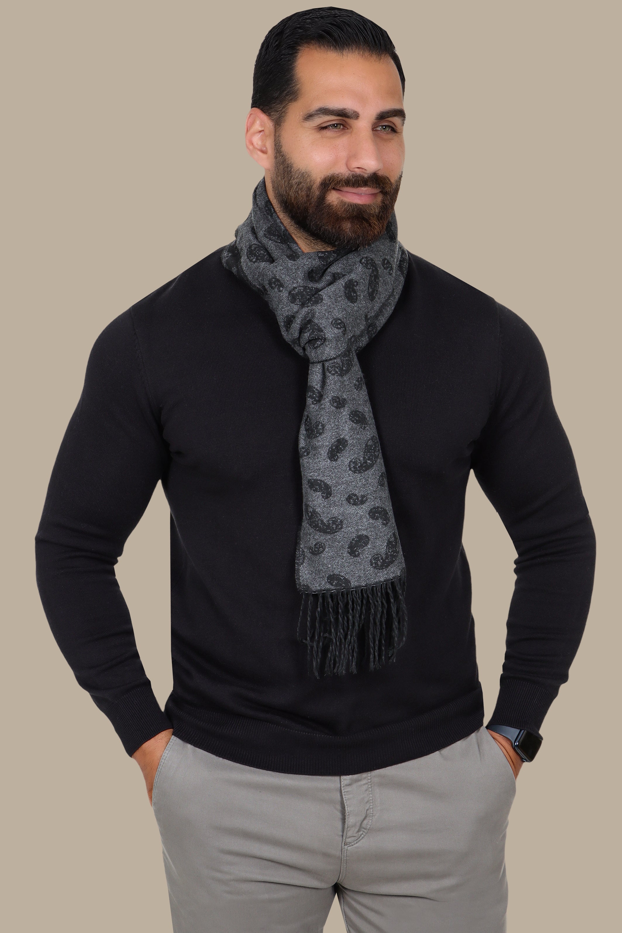 Black V-Neck Basic Sweater