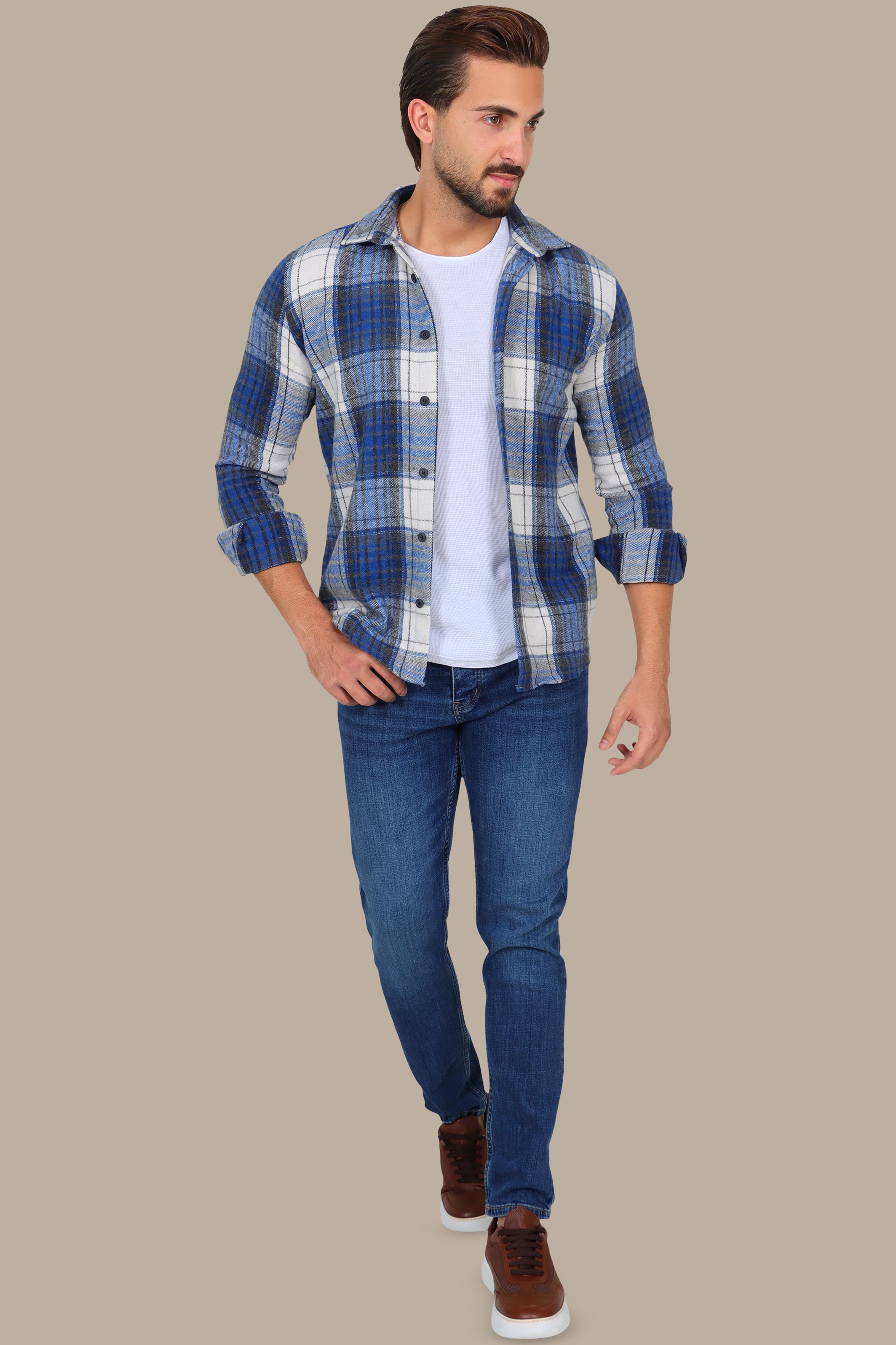 Basic Overshirt Blue