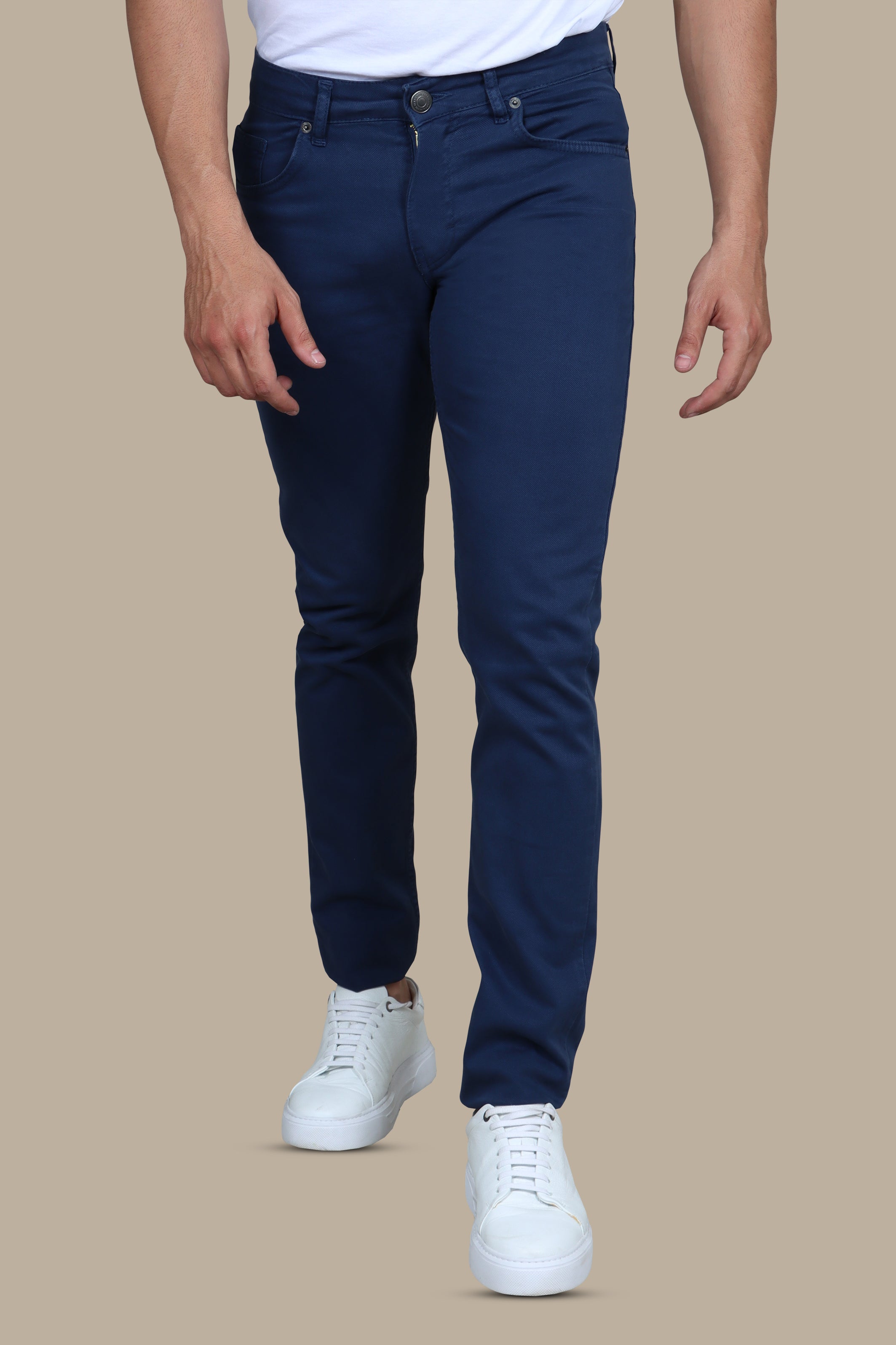 Indigo Allure: 5-Pocket Oxford Pants in Timeless Hues