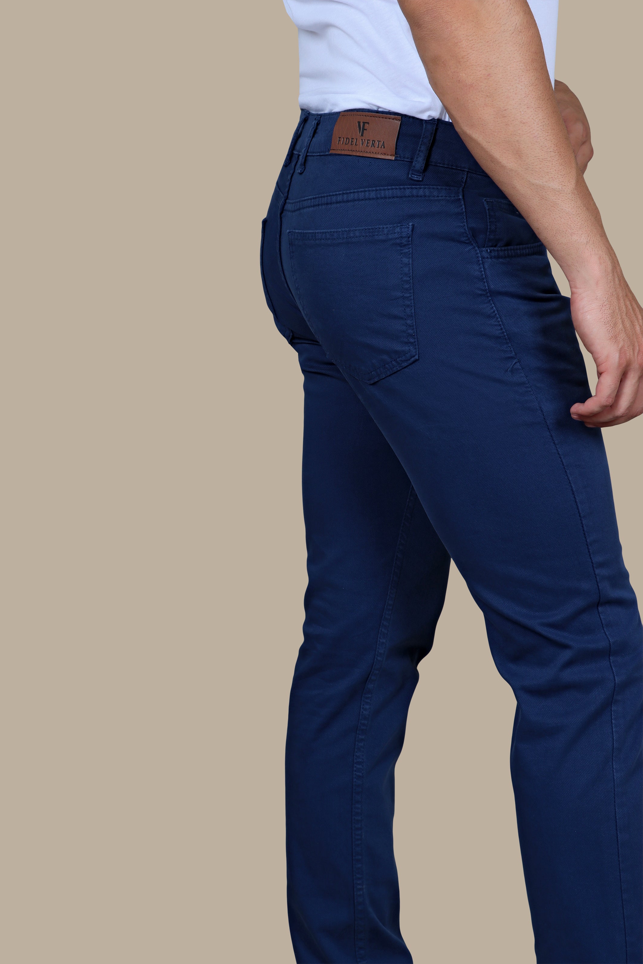 Indigo Allure: 5-Pocket Oxford Pants in Timeless Hues