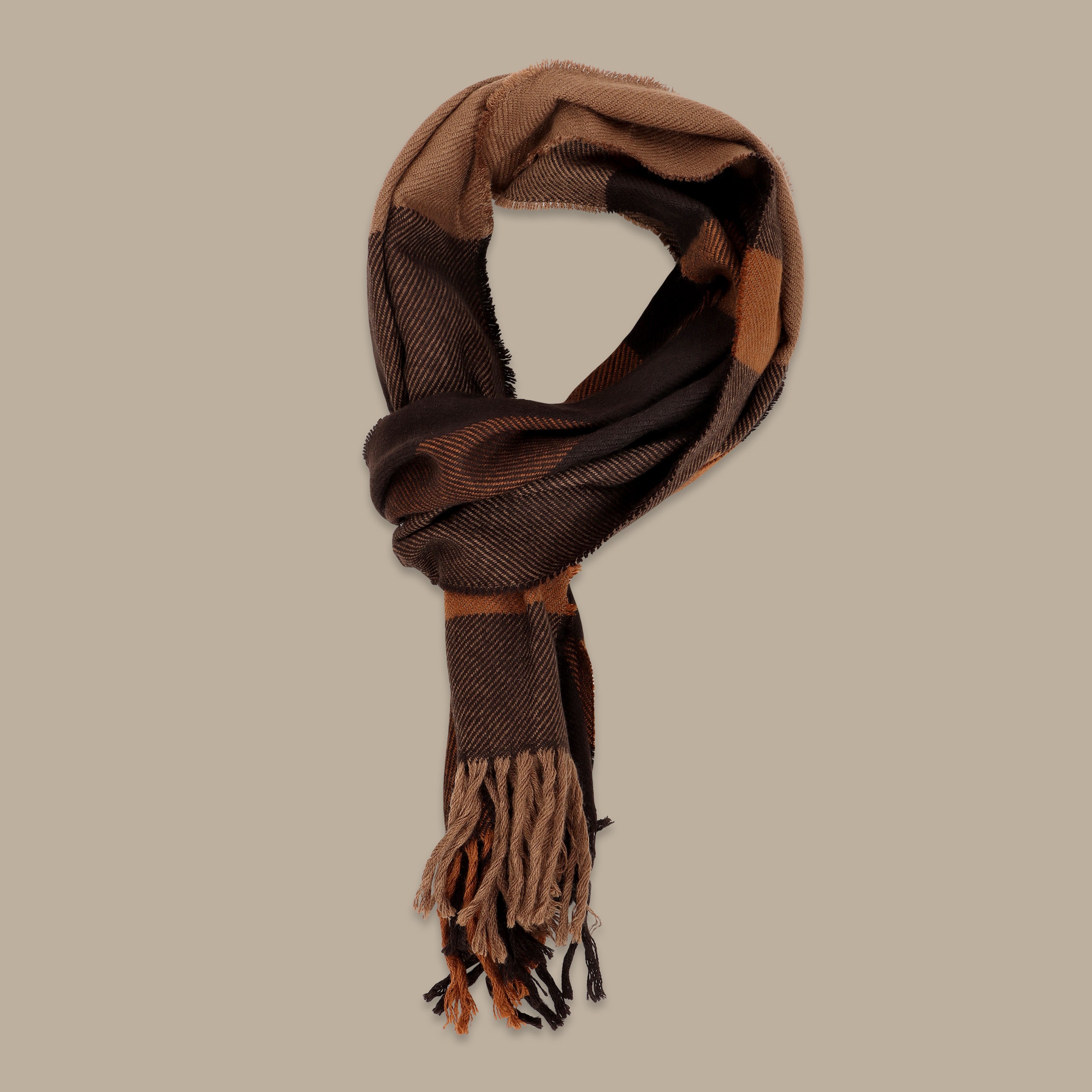 Havané Scarf with Printed Rectangle Cuts