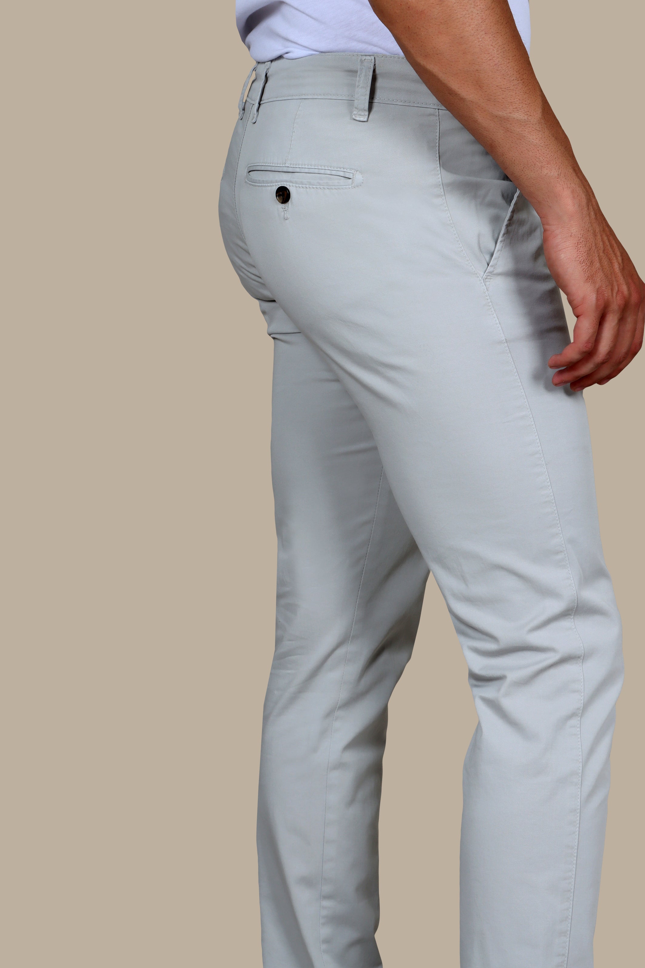 Light Grey Slim Fit Chino