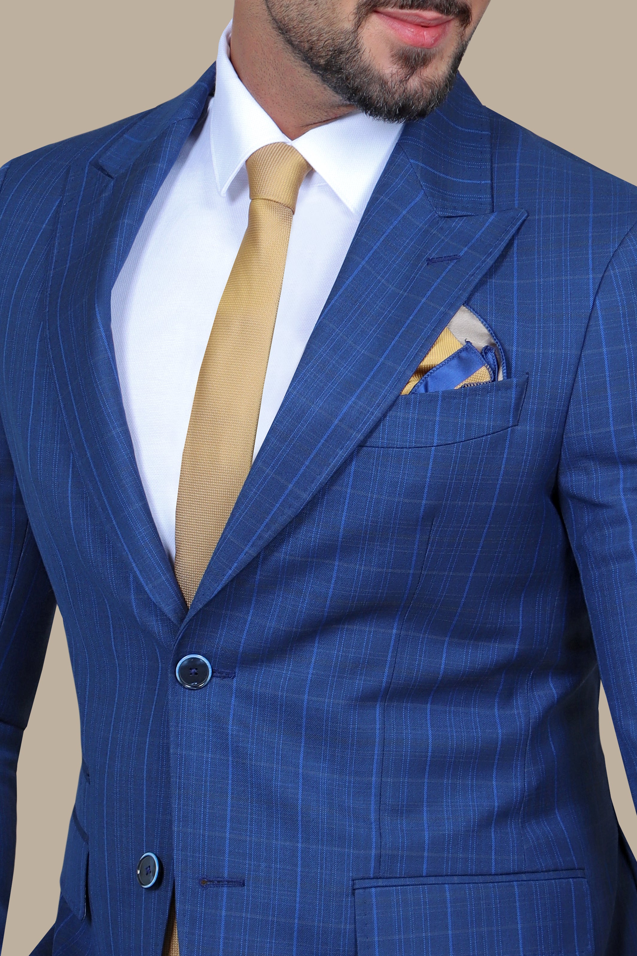 Blazer Checked Peak | Blue