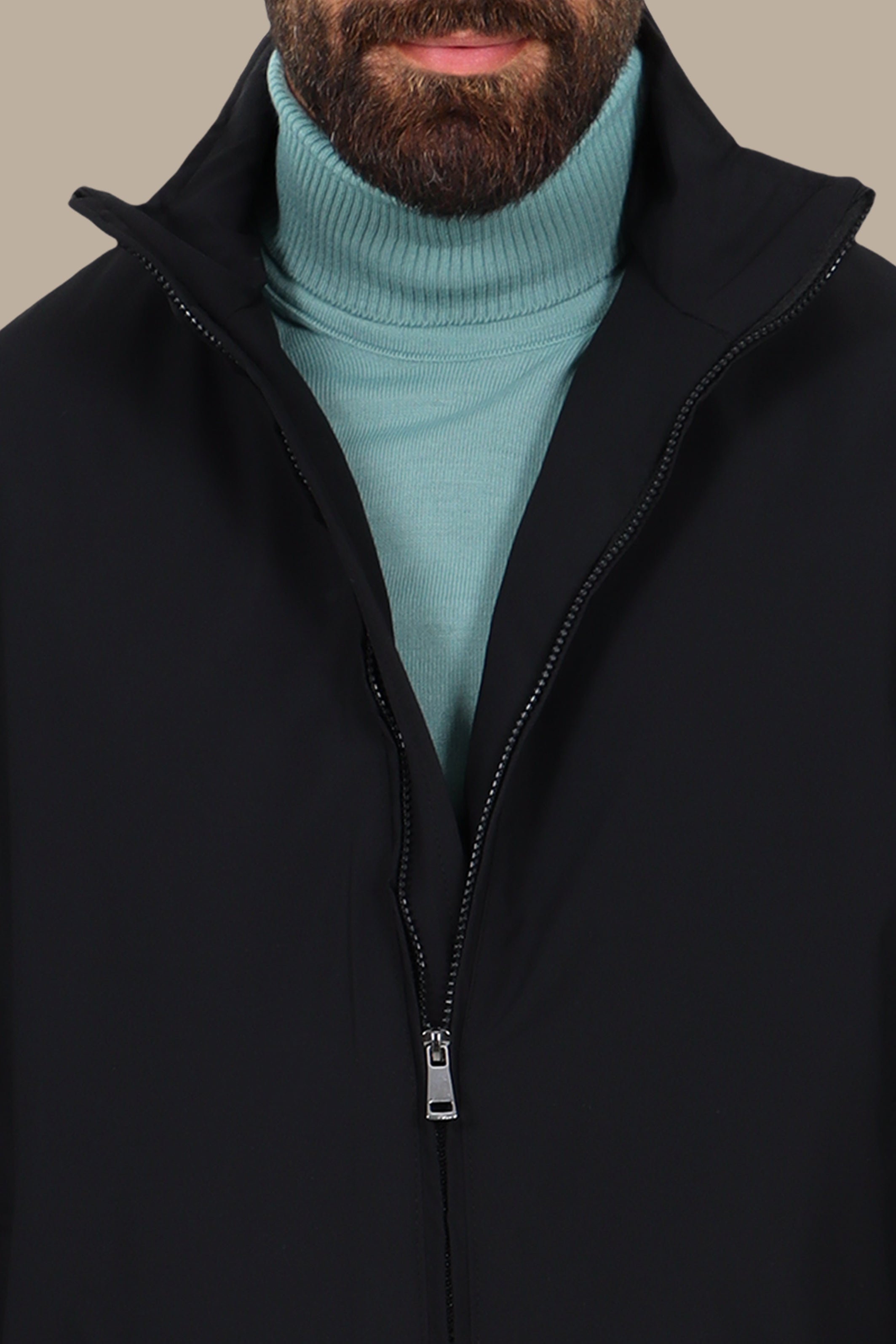 Oversized Short-Cut Jacket Black