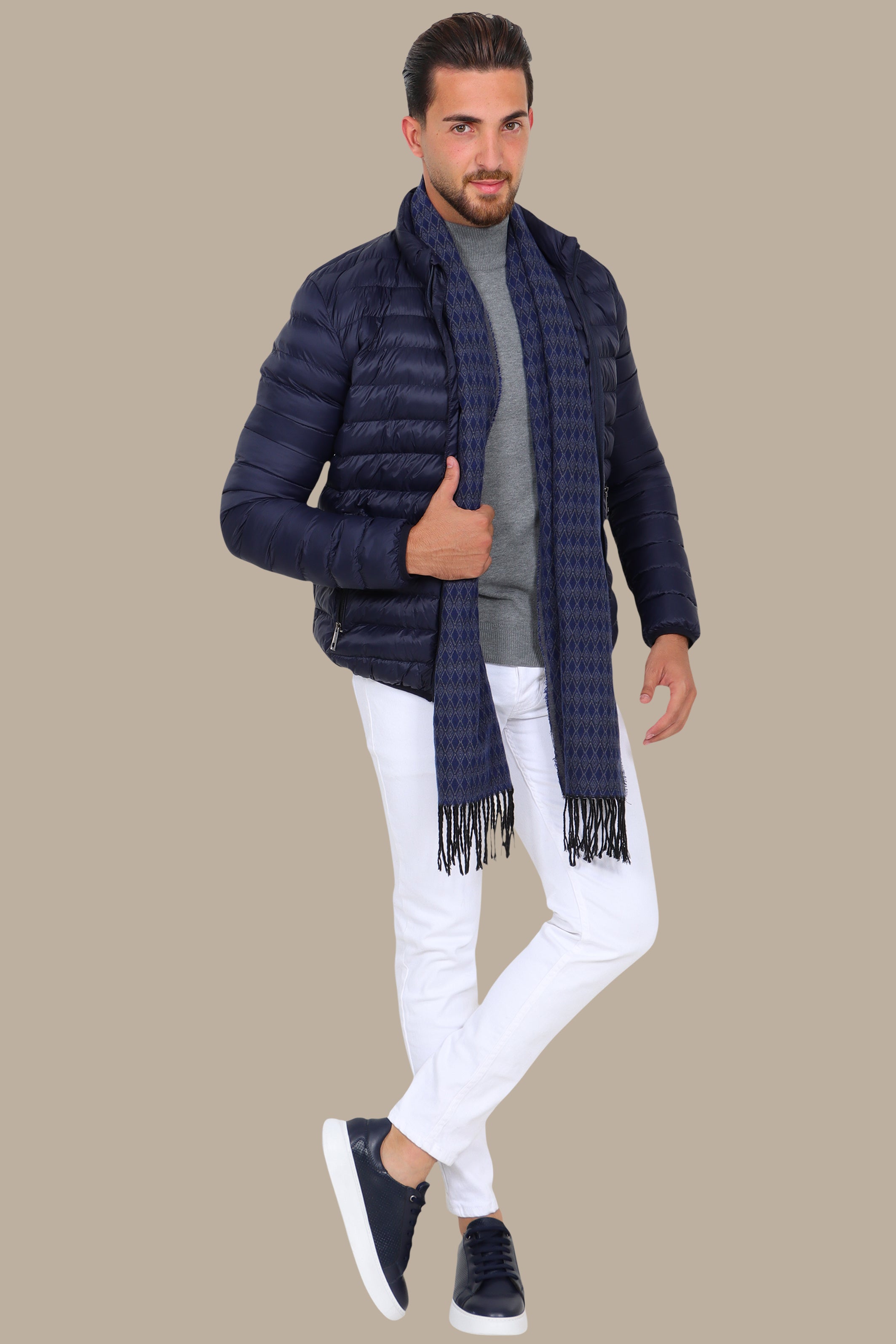 Navy Light Padded Jacket
