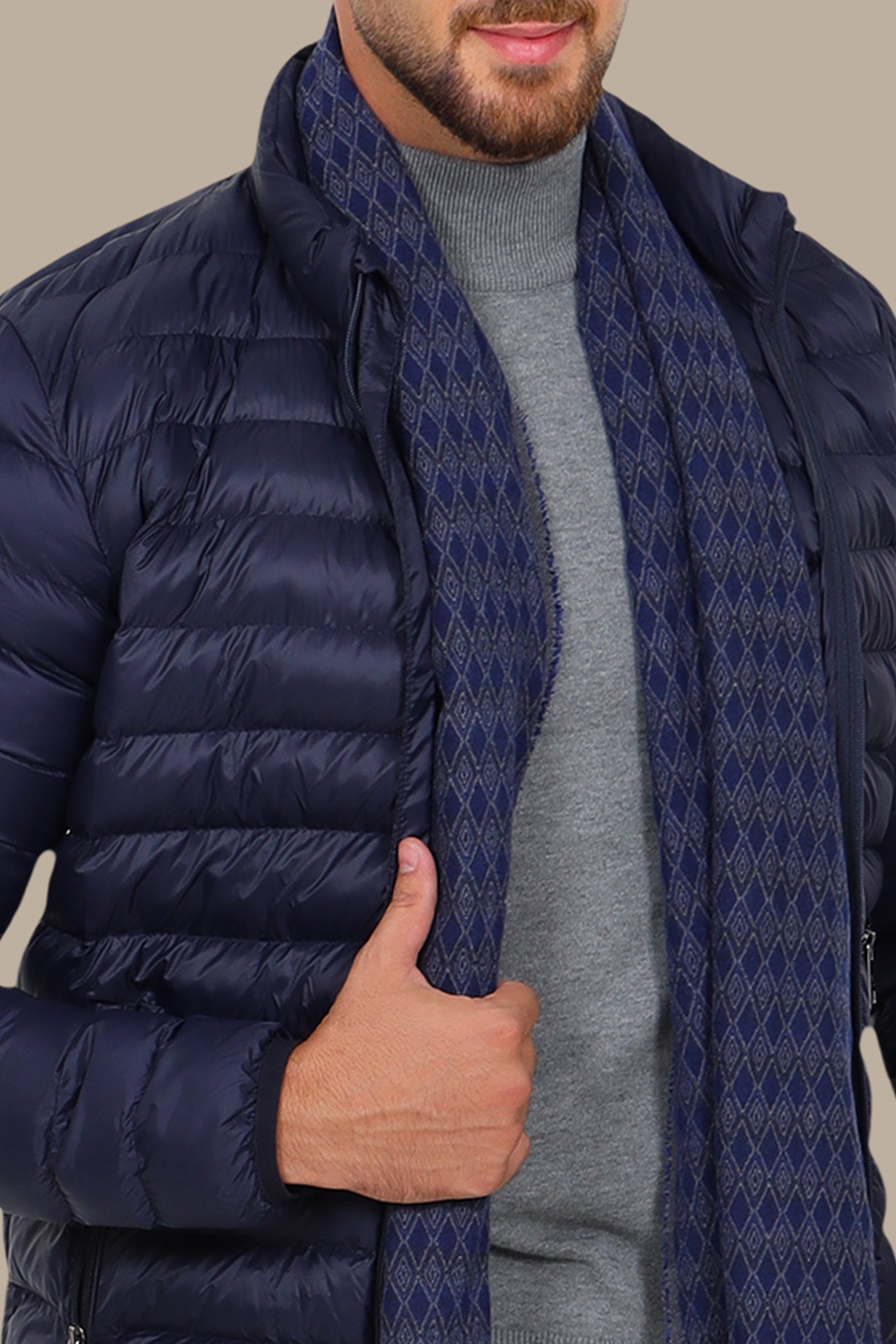 Navy Light Padded Jacket