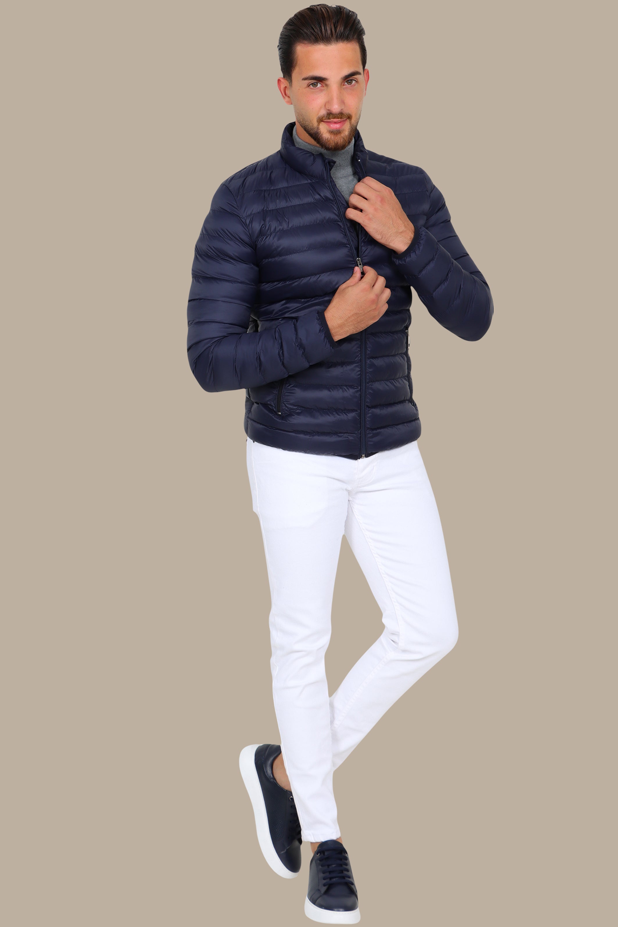 Navy Light Padded Jacket