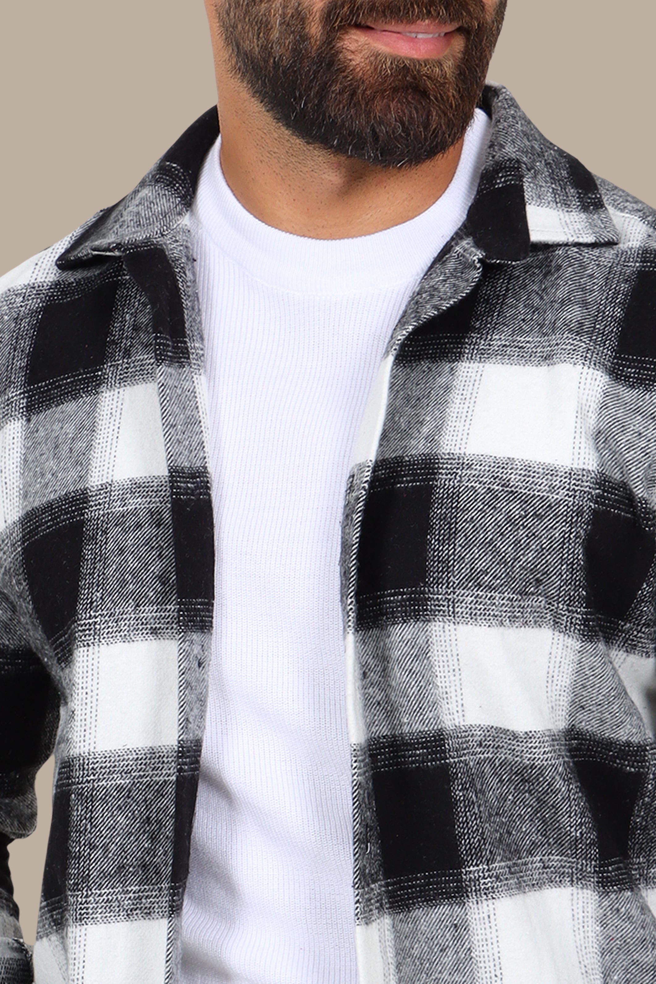 Classic Comfort: Black Basic Overshirt