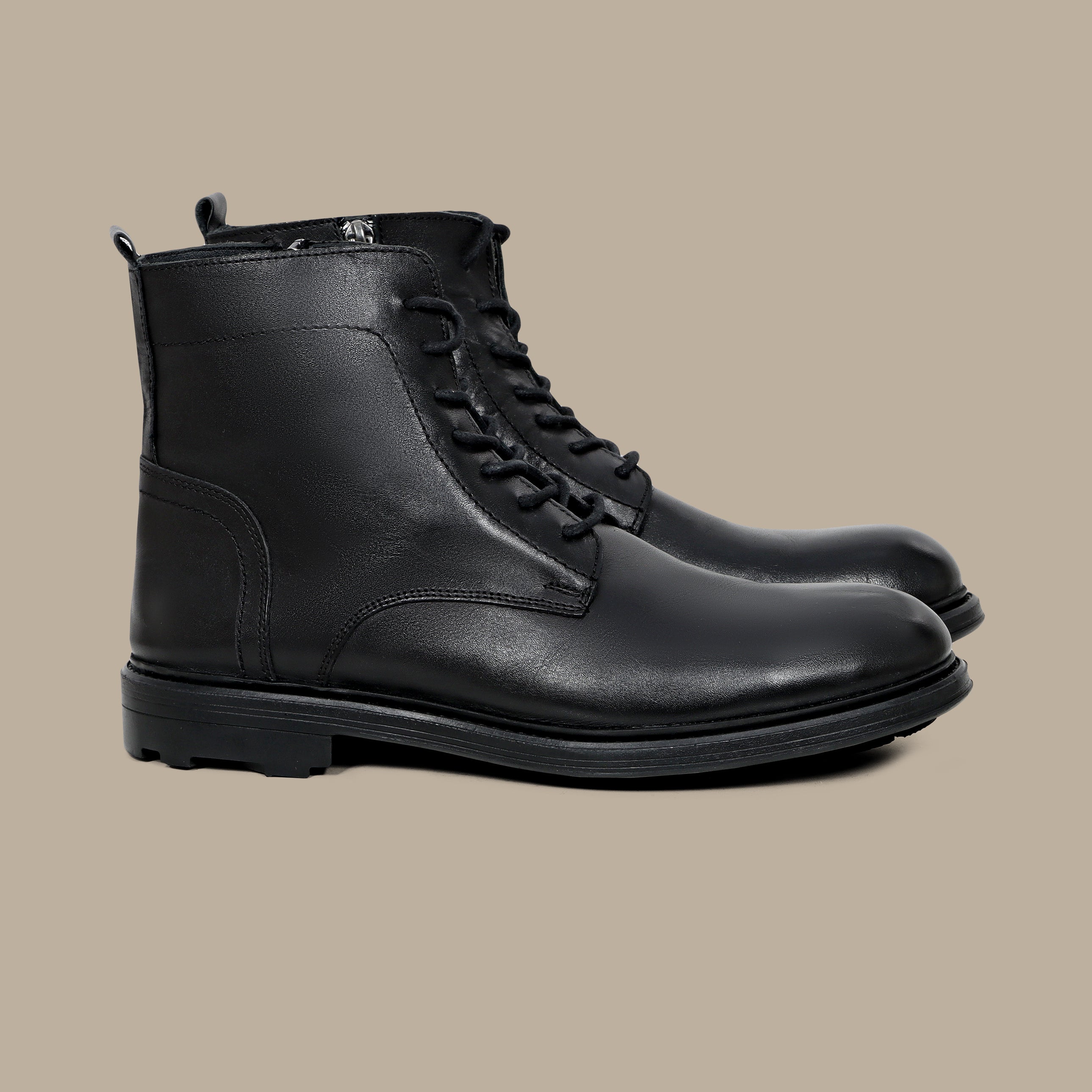 Classic Plain Black Boots