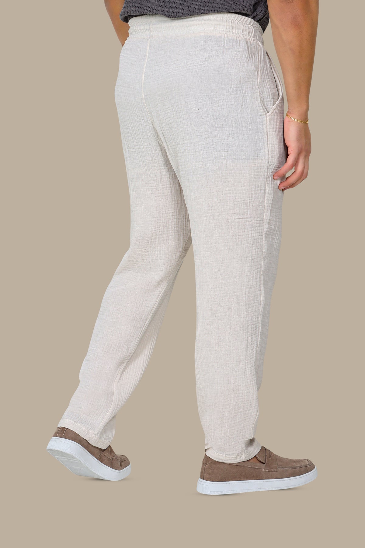Linen Regular-Fit Pants