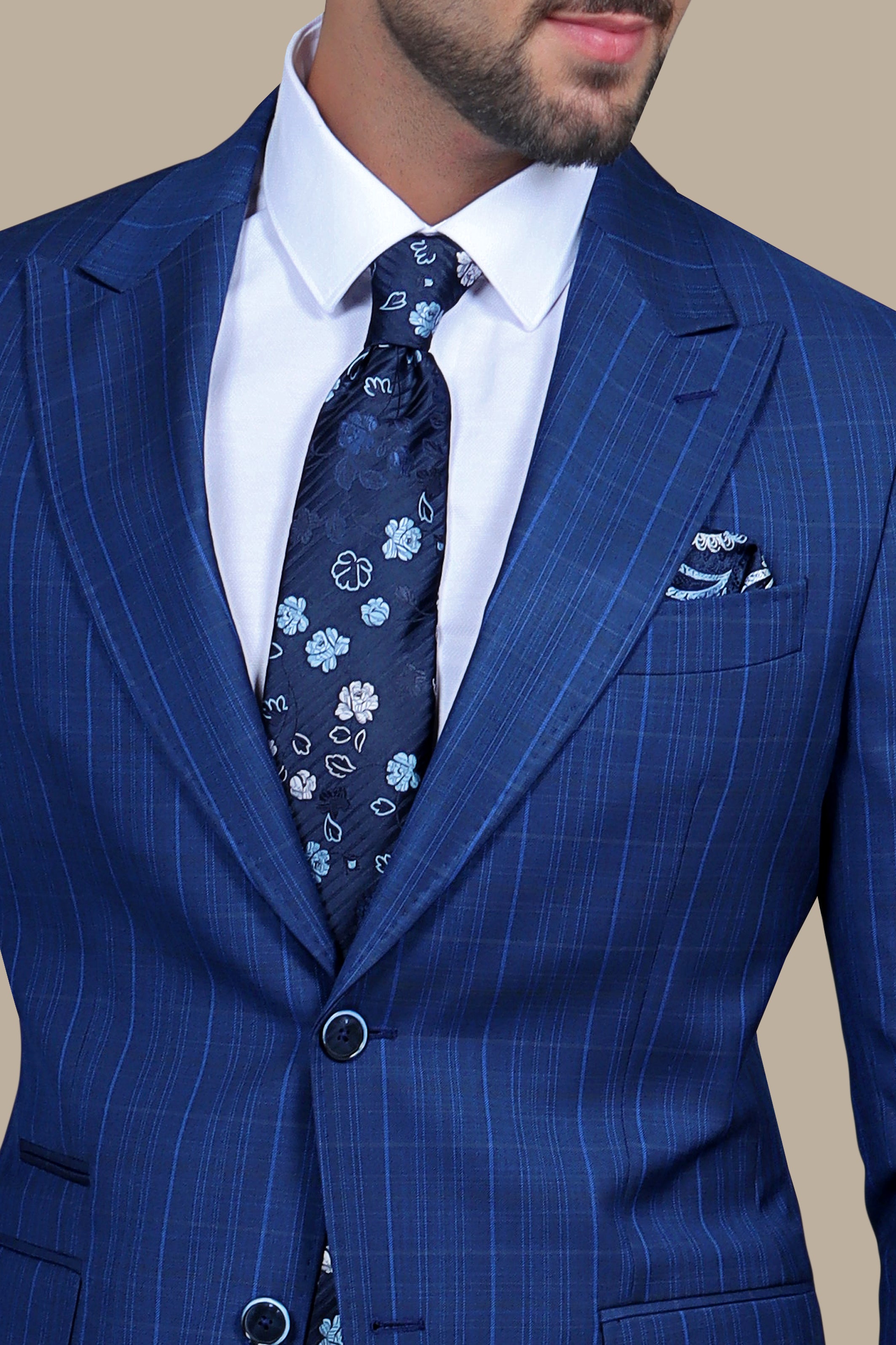 Blazer Checked Peak | Blue