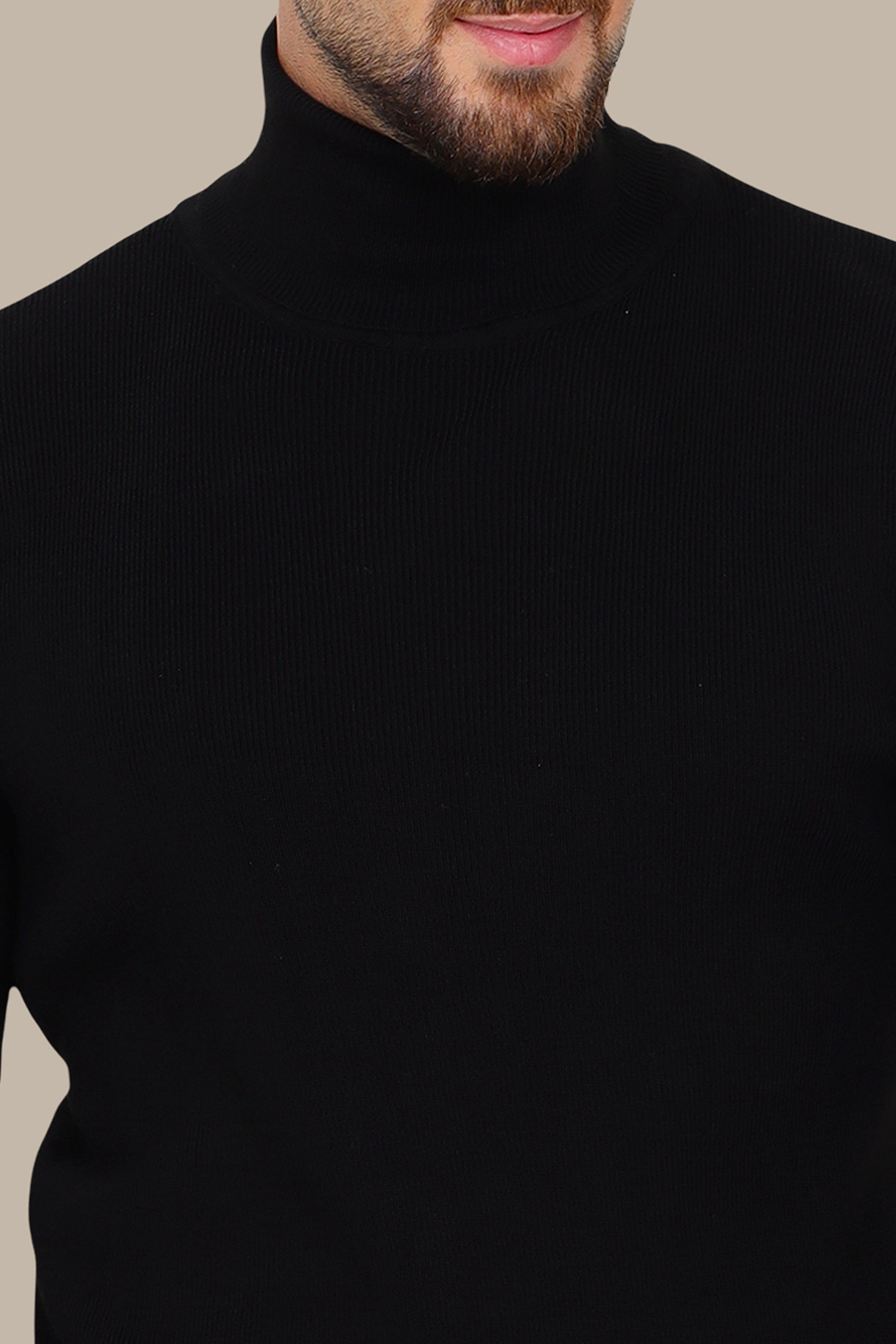 Black Turtleneck Sweater