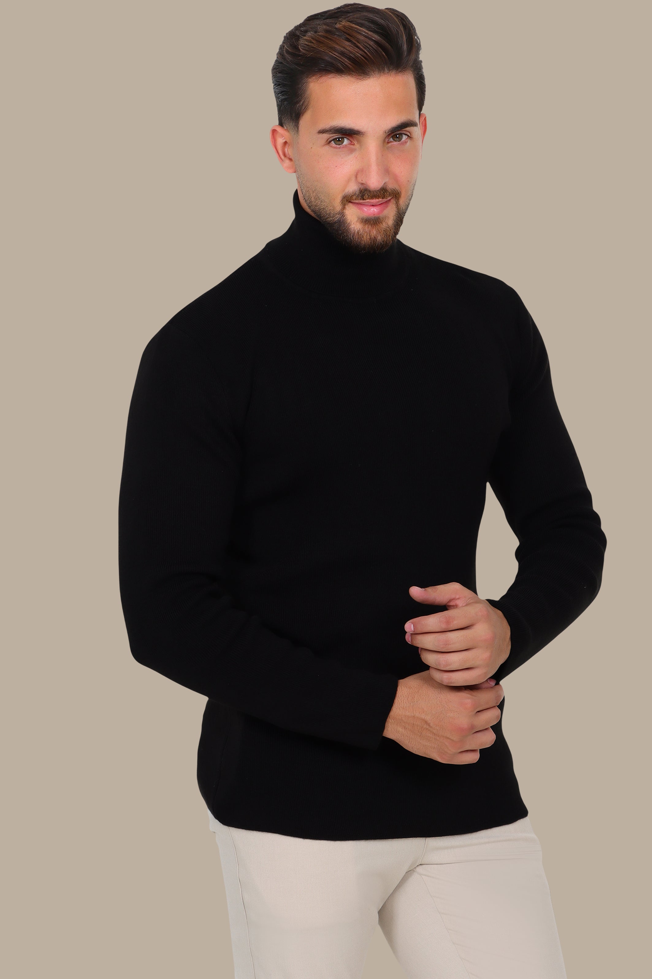 Black Turtleneck Sweater