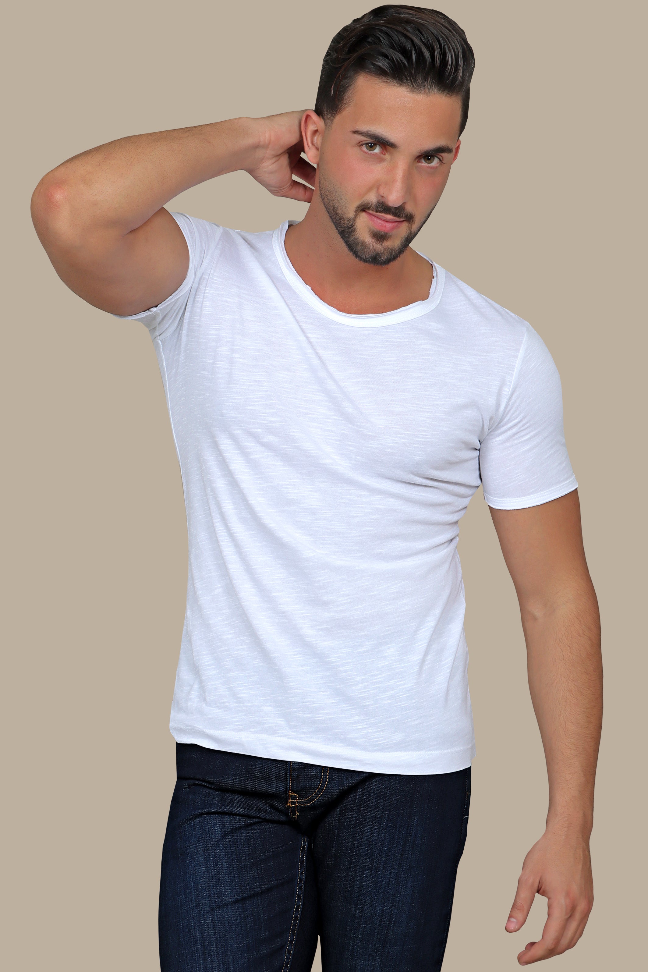 White Mélange T-Shirt