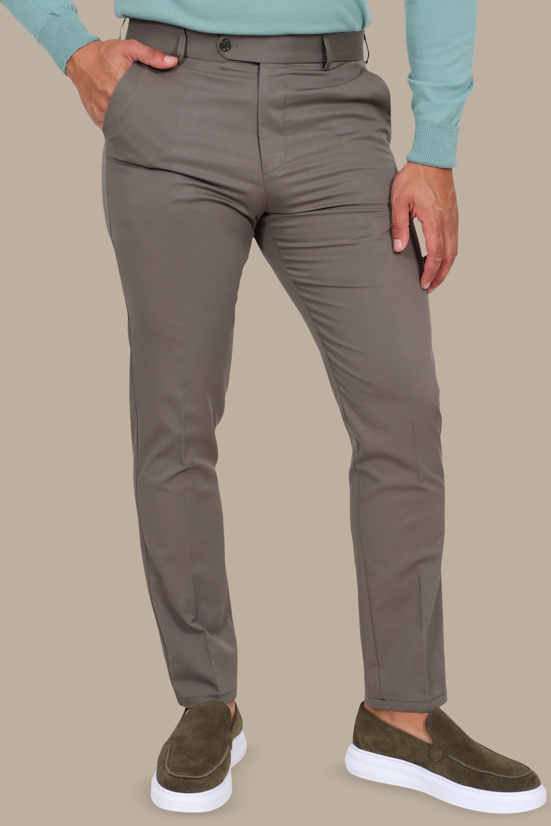 Classic Slim Fit Pant in Olive